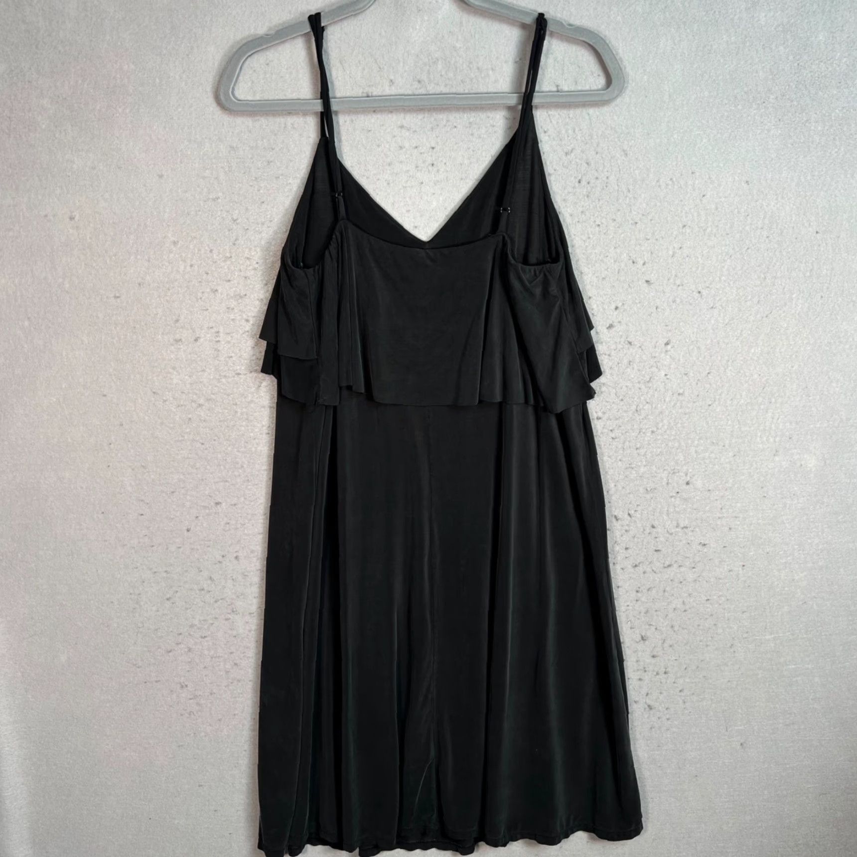 Vintage Eri + Ali Black Midi Slip Dress Sleeveless With Adjustable Spaghetti Straps M Adult Womens Medium Black Slip Dress Eri + Ali Womens Midi 90s? Size M / US 6-8 / IT 42-44 - 2 Thumbnail