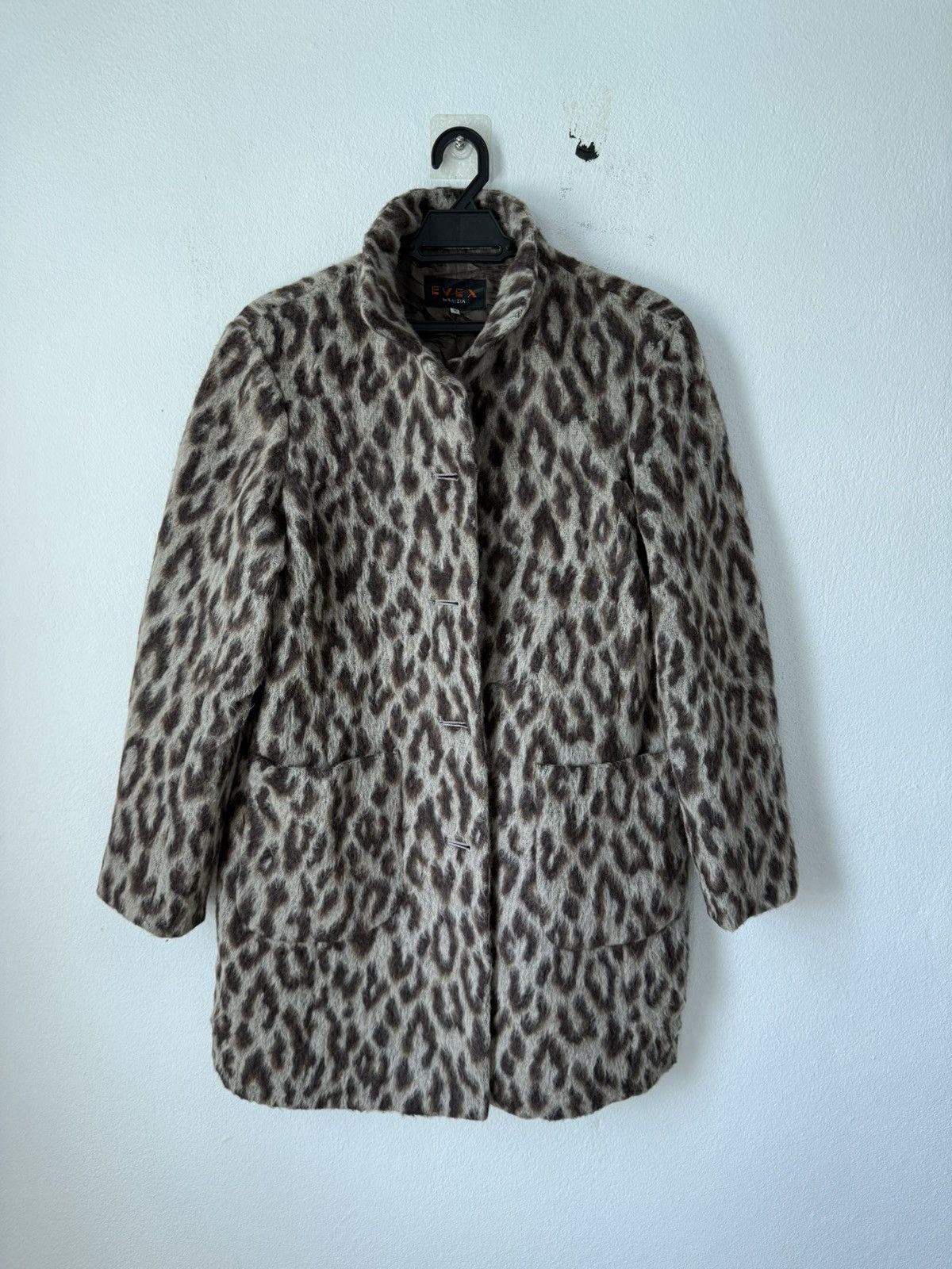 Krizia EVEK BY KRIZIA LEOPARD DESIGN DOUBLE POCKET LONG COAT RARE Size S / US 4 / IT 40 - 1 Thumbnail