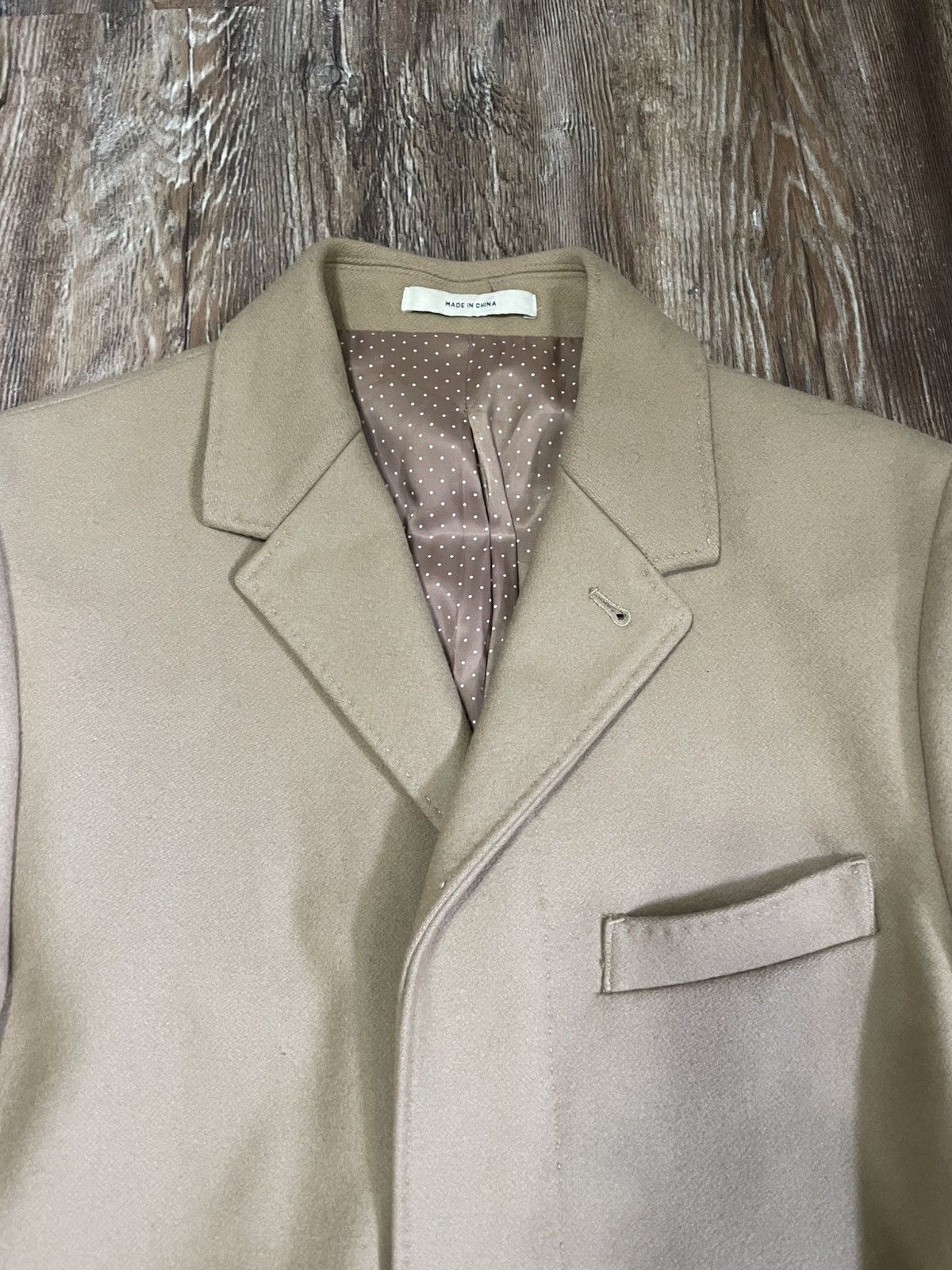Club Monaco Overcoat / Chesterfield Top Coat Single Breasted Camel Brown Size US S / EU 44-46 / 1 - 4 Thumbnail