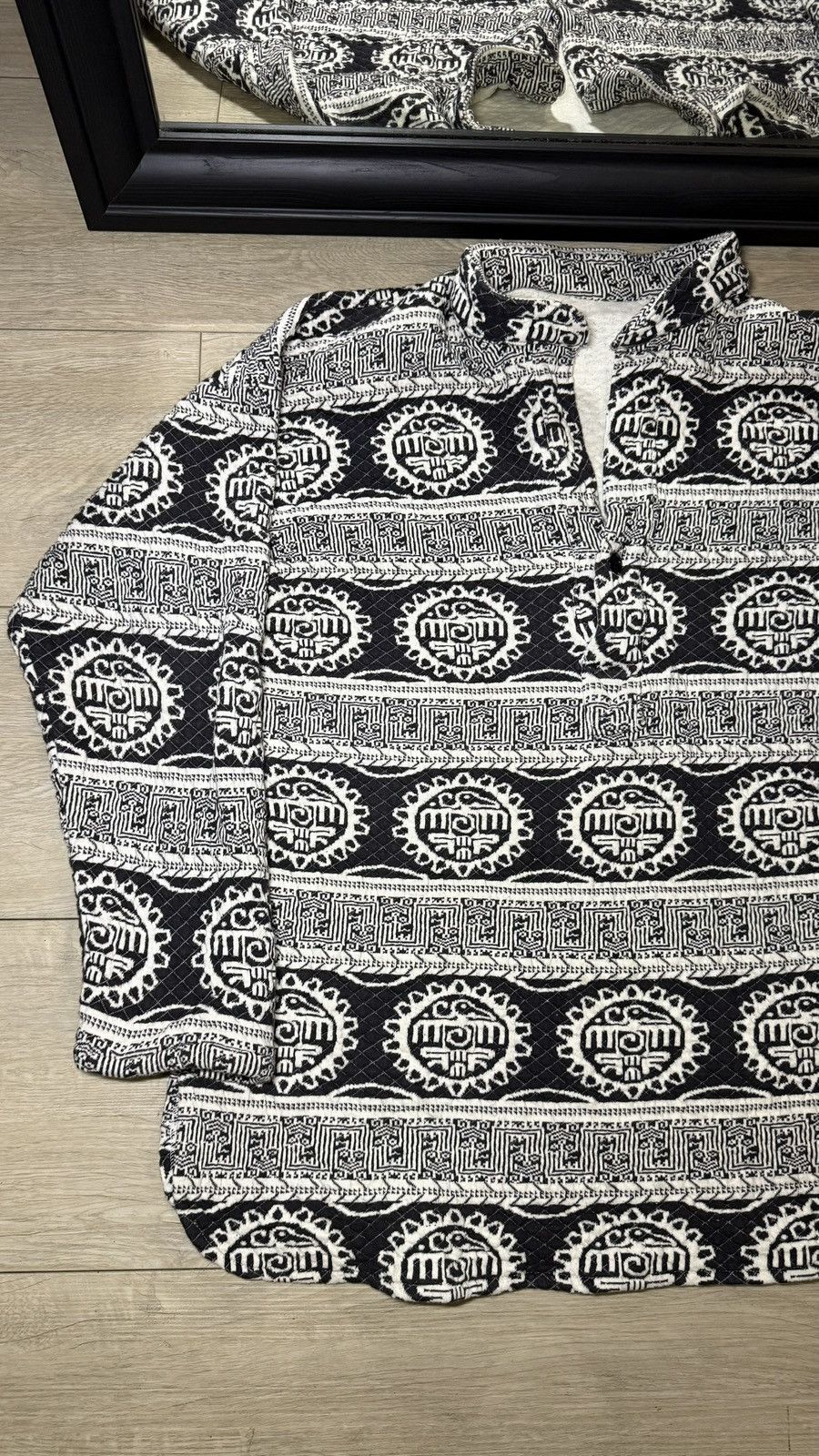 Other Vintage 1990s Aztec / Mayan All Over Print Crewneck Size US XL / EU 56 / 4 - 4 Thumbnail