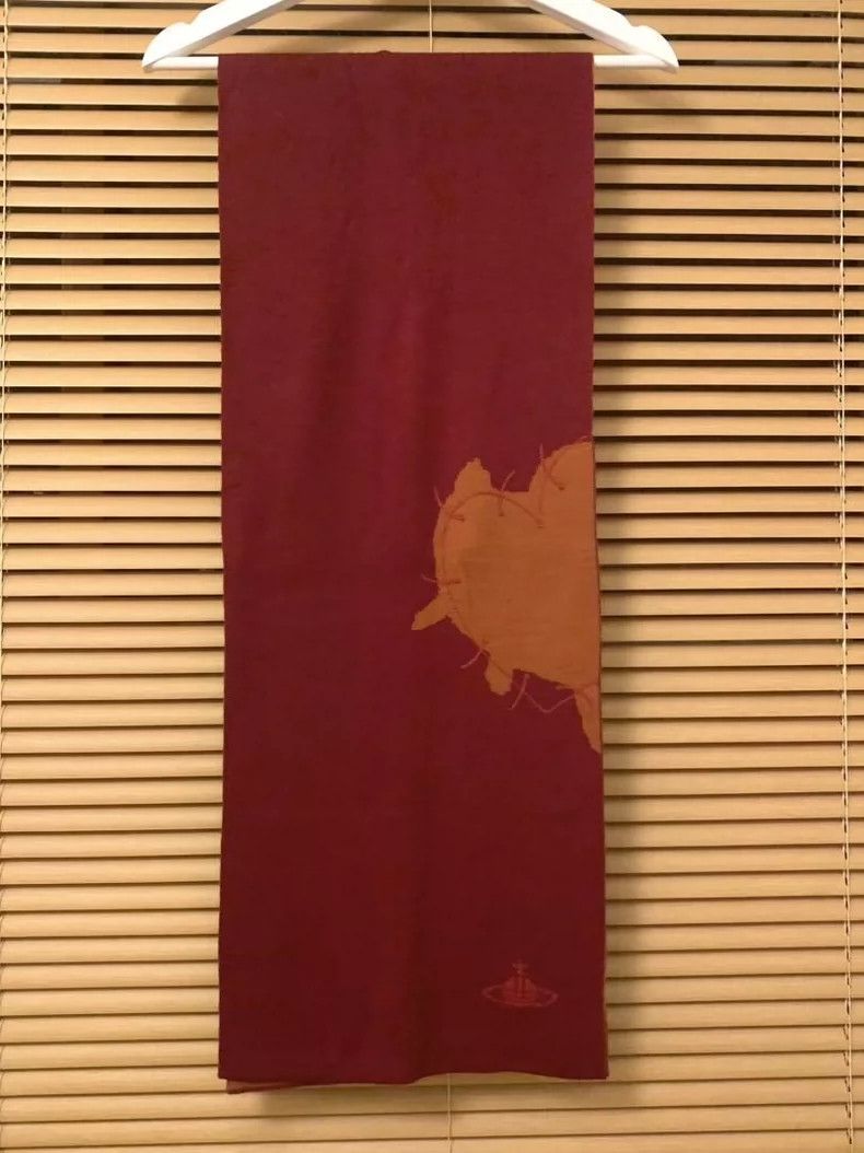 Vivienne Westwood Vivienne Westwood Red double-sided love scarf Size ONE SIZE - 1 Thumbnail