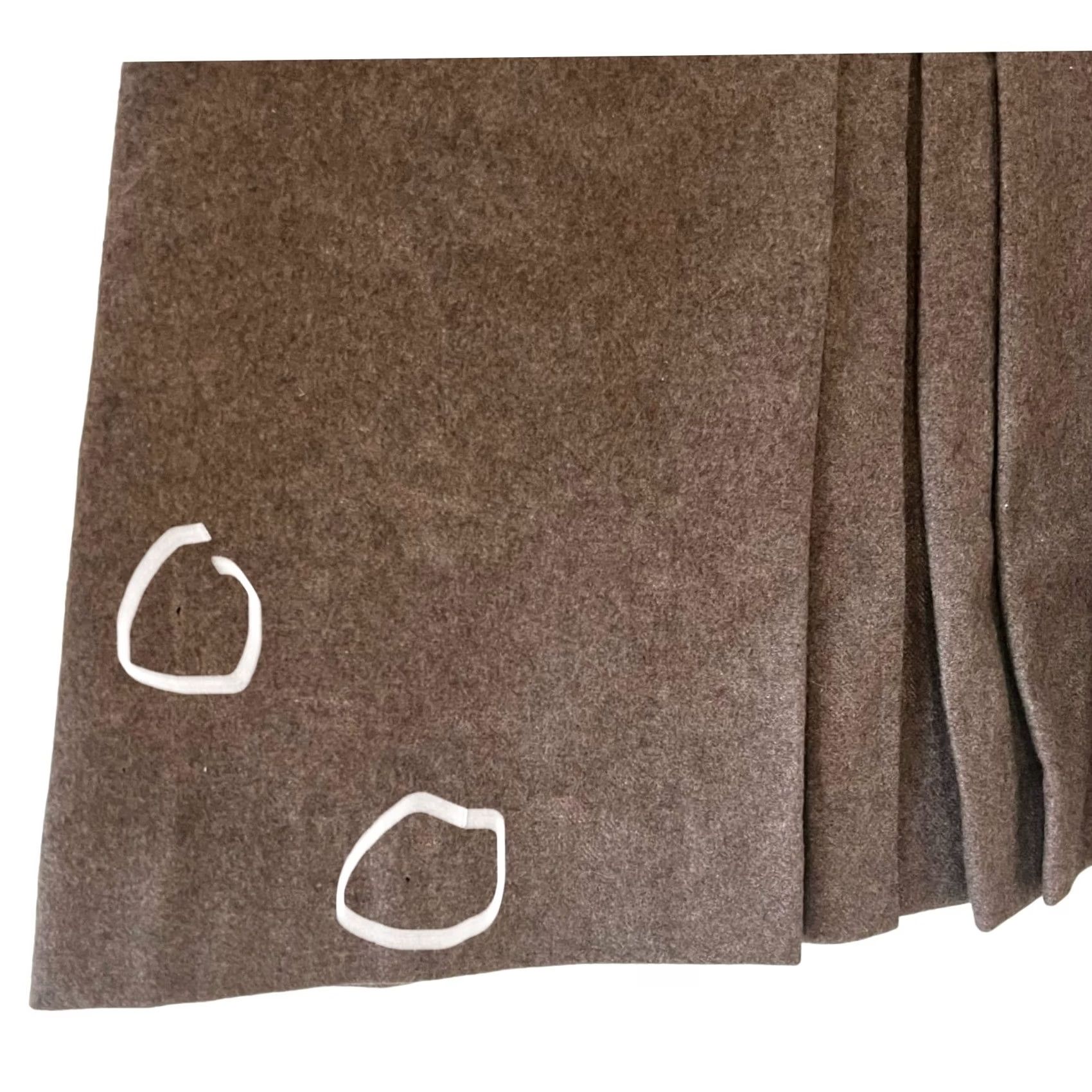 Vintage VINTAGE Gallery Skirt Suit Set Brown Wool Pleated Leather Buttons Preppy Size 10 Women Outfit/Set Skirt Womens Vintage Brown Wool Pleated Gallery 10 Size 32" / US 10 / IT 46 - 6 Thumbnail