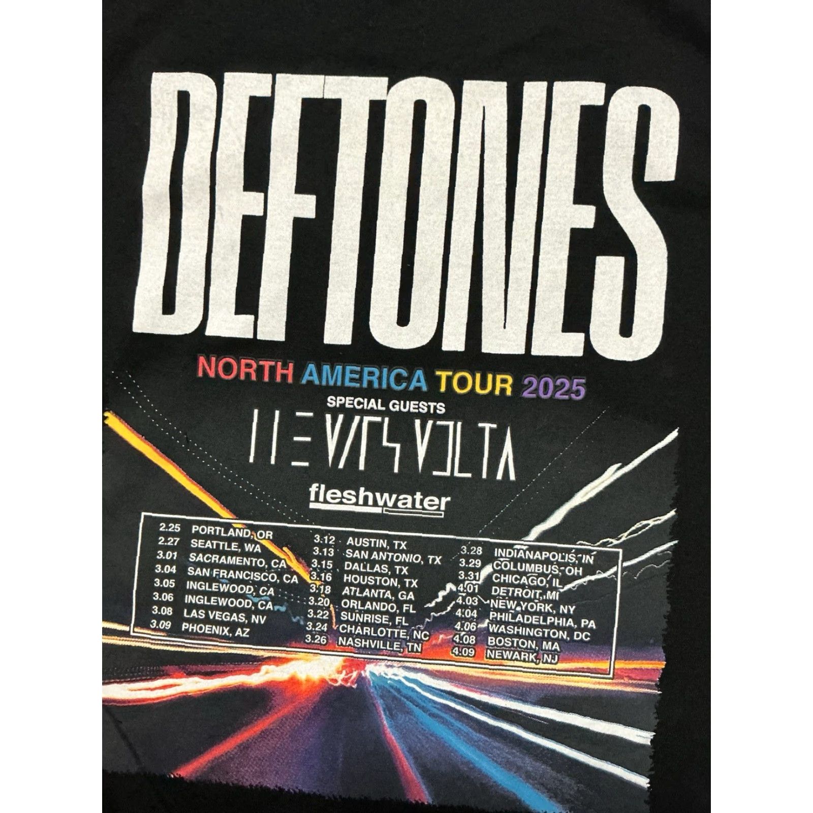 Vintage VINTAGE Deftones North American Tour 2025 The Mars Volta Fleshwater Graphic T-Shirt Mens M Black Owl Skull Pro Dada Band Shirt Size US M / EU 48-50 / 2 - 6 Thumbnail