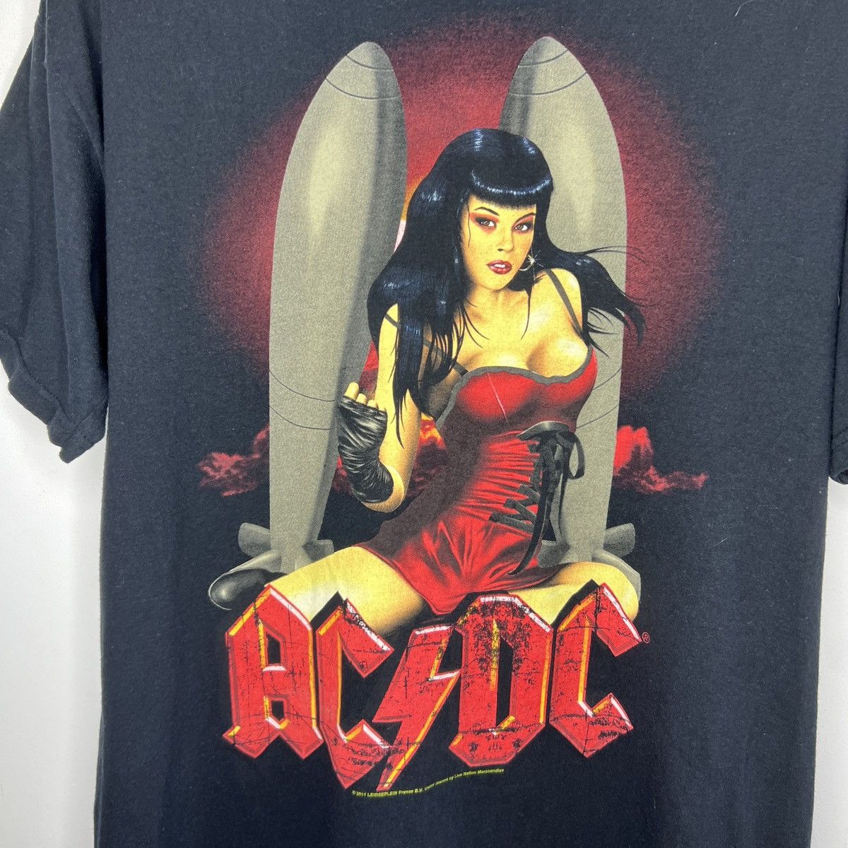AC/DC × Band Tees × Vintage AC DC Vintage 2011 Nudie Sexy Pin Up Girl Tshirt Tee Size US M / EU 48-50 / 2 - 5 Thumbnail