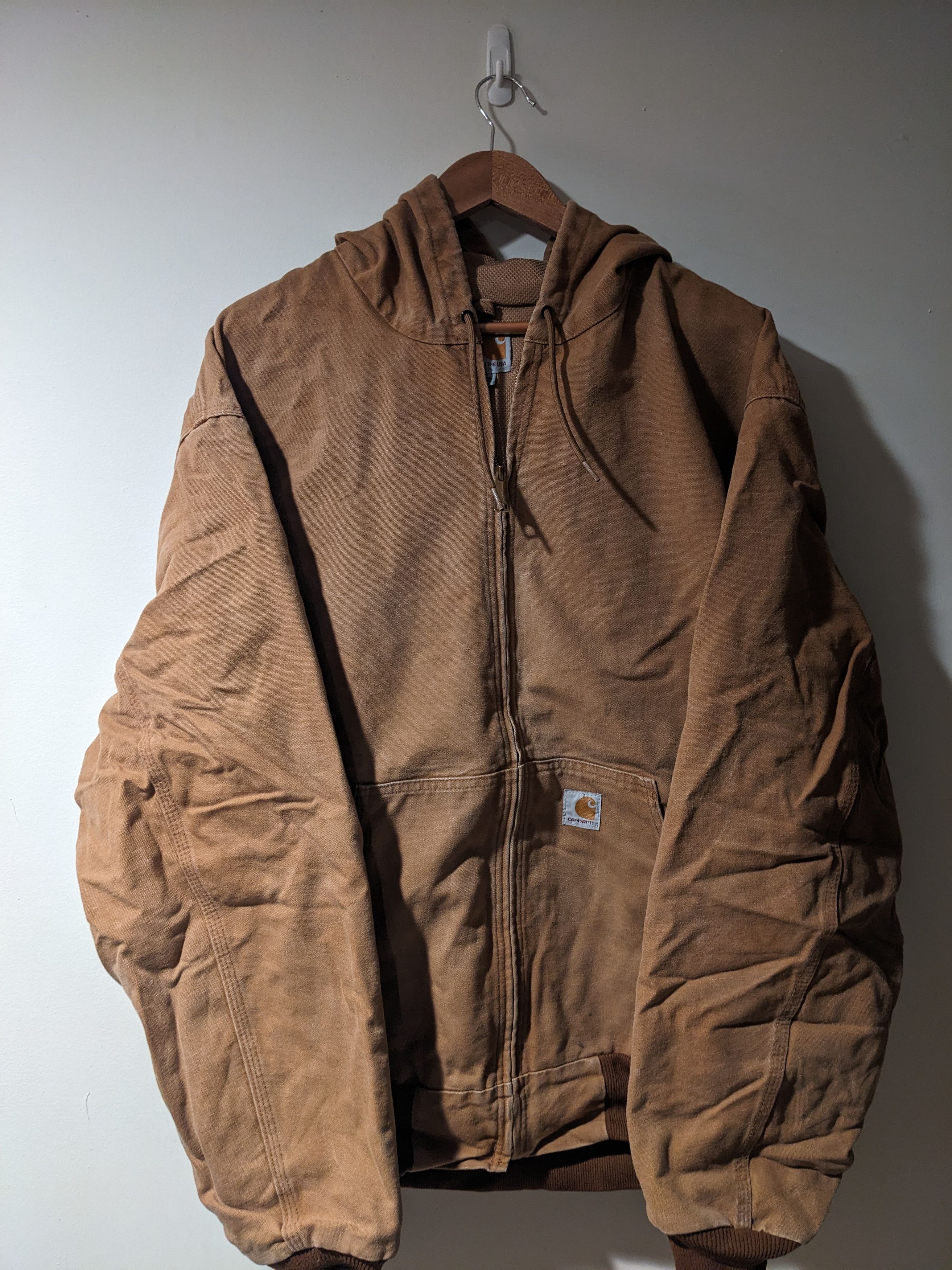Carhartt × Vintage Vintage 90s Carhartt Duck Thermal Brown 2X-Large Tall Jacket Size US XXL / EU 58 / 5 - 1 Thumbnail