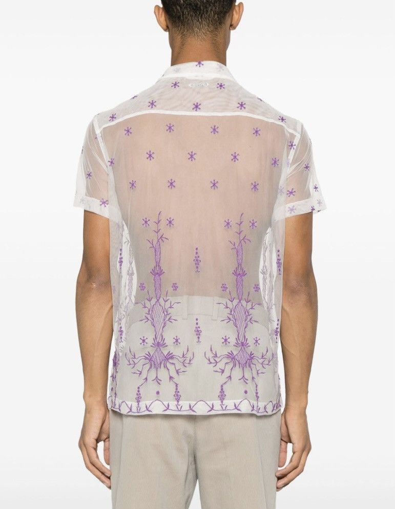 Bode Bode Mesh Embroidered Shirt Size US M / EU 48-50 / 2 - 3 Thumbnail