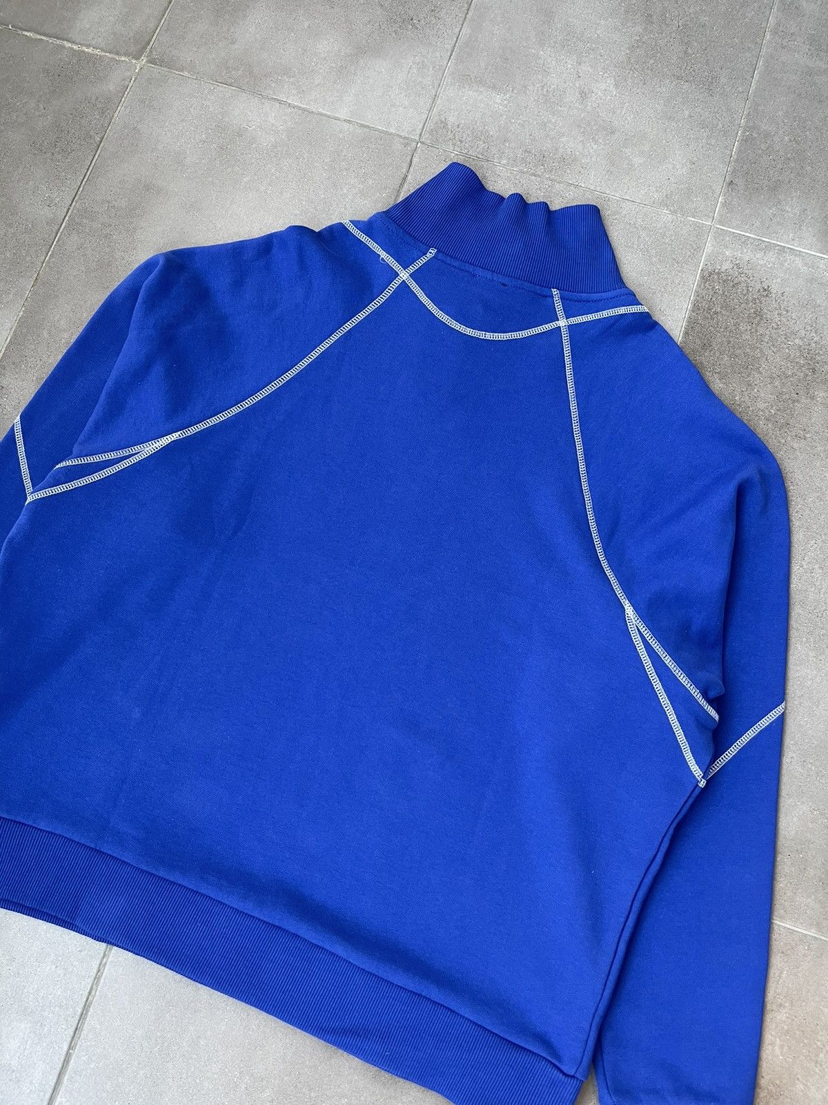 Saul Nash !DS! SS23 Saul Nash Electric Blue Overlock Stitch Sweatshirt Size US M / EU 48-50 / 2 - 16 Thumbnail