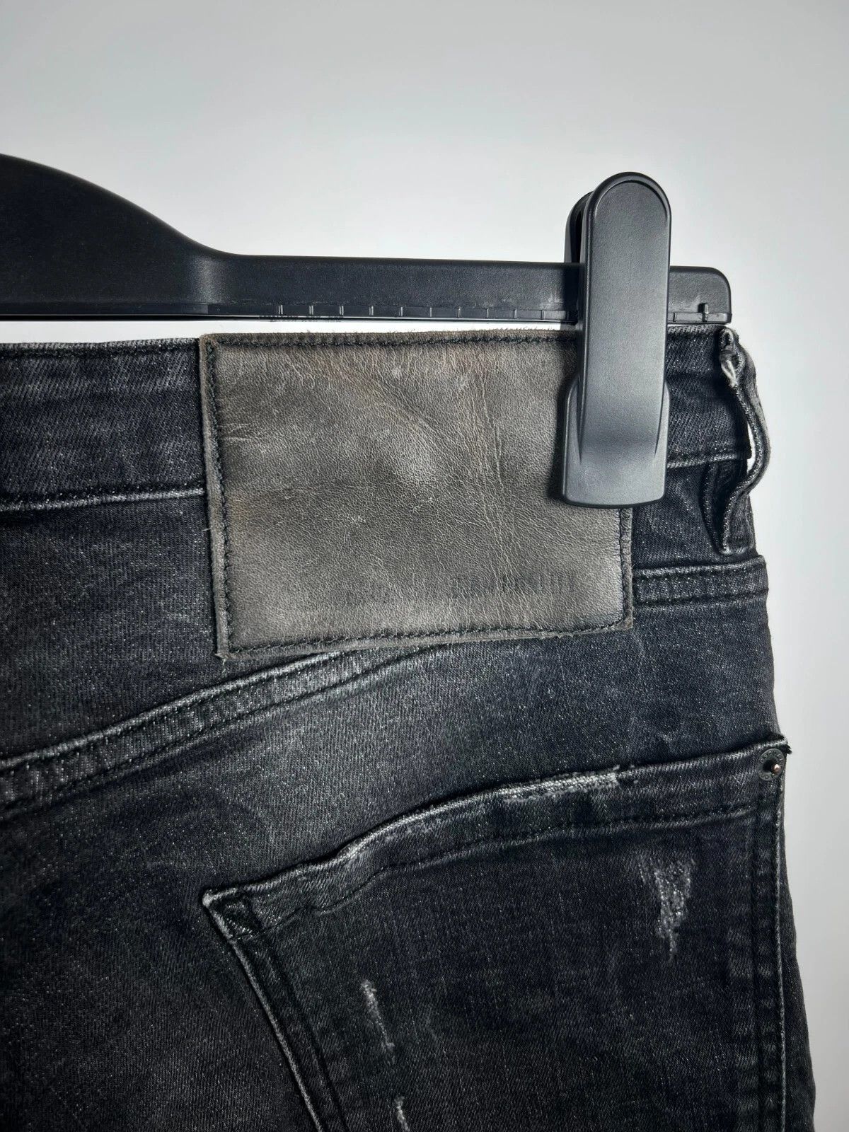 Dsquared2 DSQUARED2 Men's Dark Grey Distressed Slim Fit Italian Jeans Size US 32 / EU 48 - 9 Thumbnail