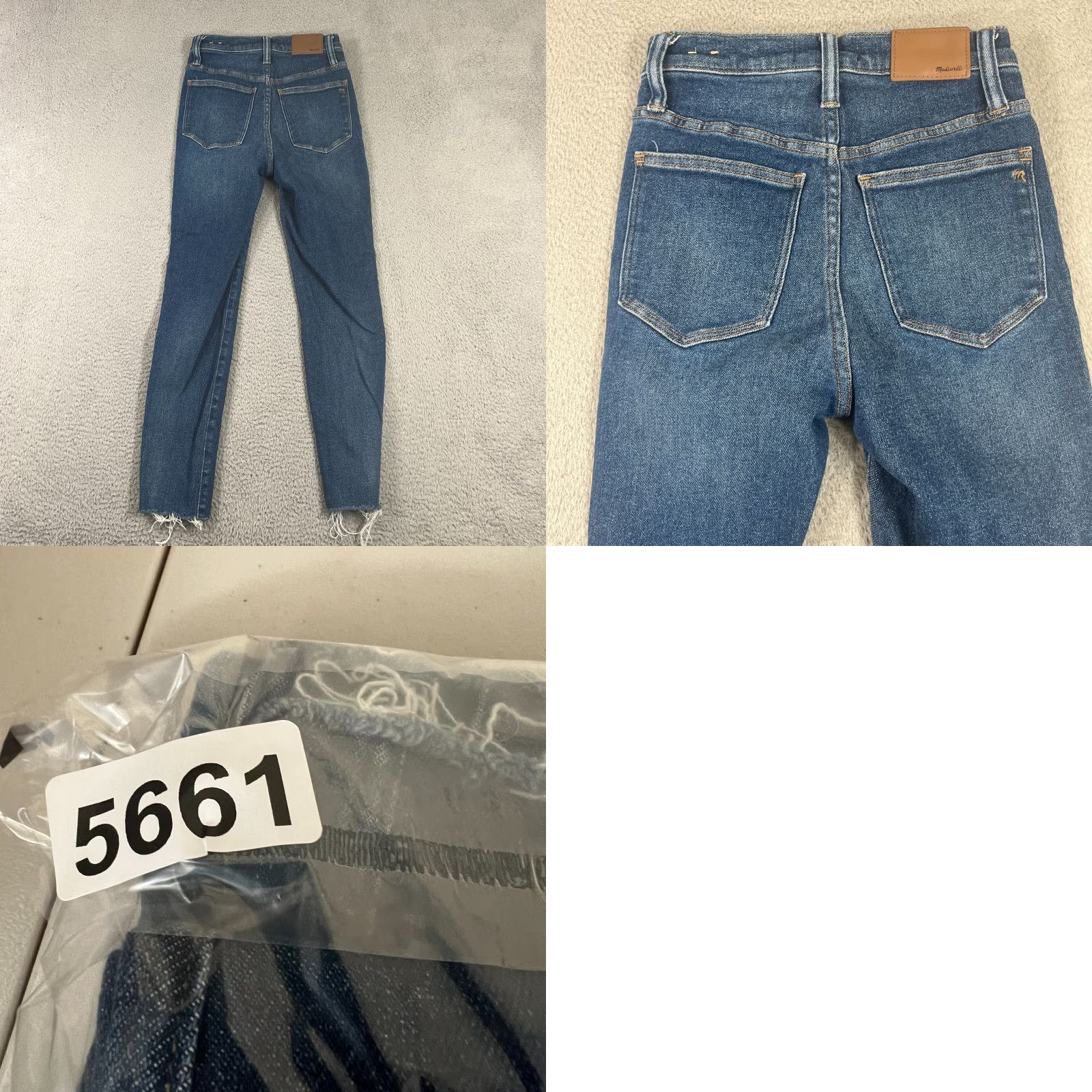 Madewell Madewell Jeans Women's 25 Regular 10" High-Rise Skinny Denim Medium Blue Stretch 5-Pocket Jeans Womens Size 42" / US 20 - 8 Thumbnail