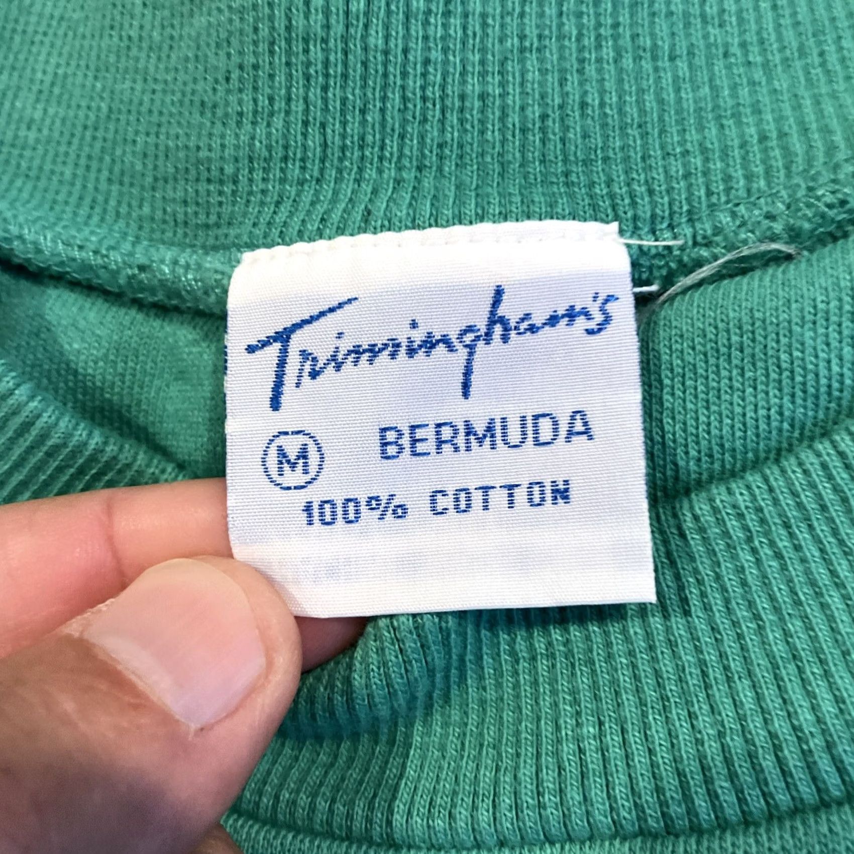 Vintage VINTAGE Trimingham’s Bermuda Embroidered Crown Green Sweatshirt M RARE Size US M / EU 48-50 / 2 - 3 Thumbnail