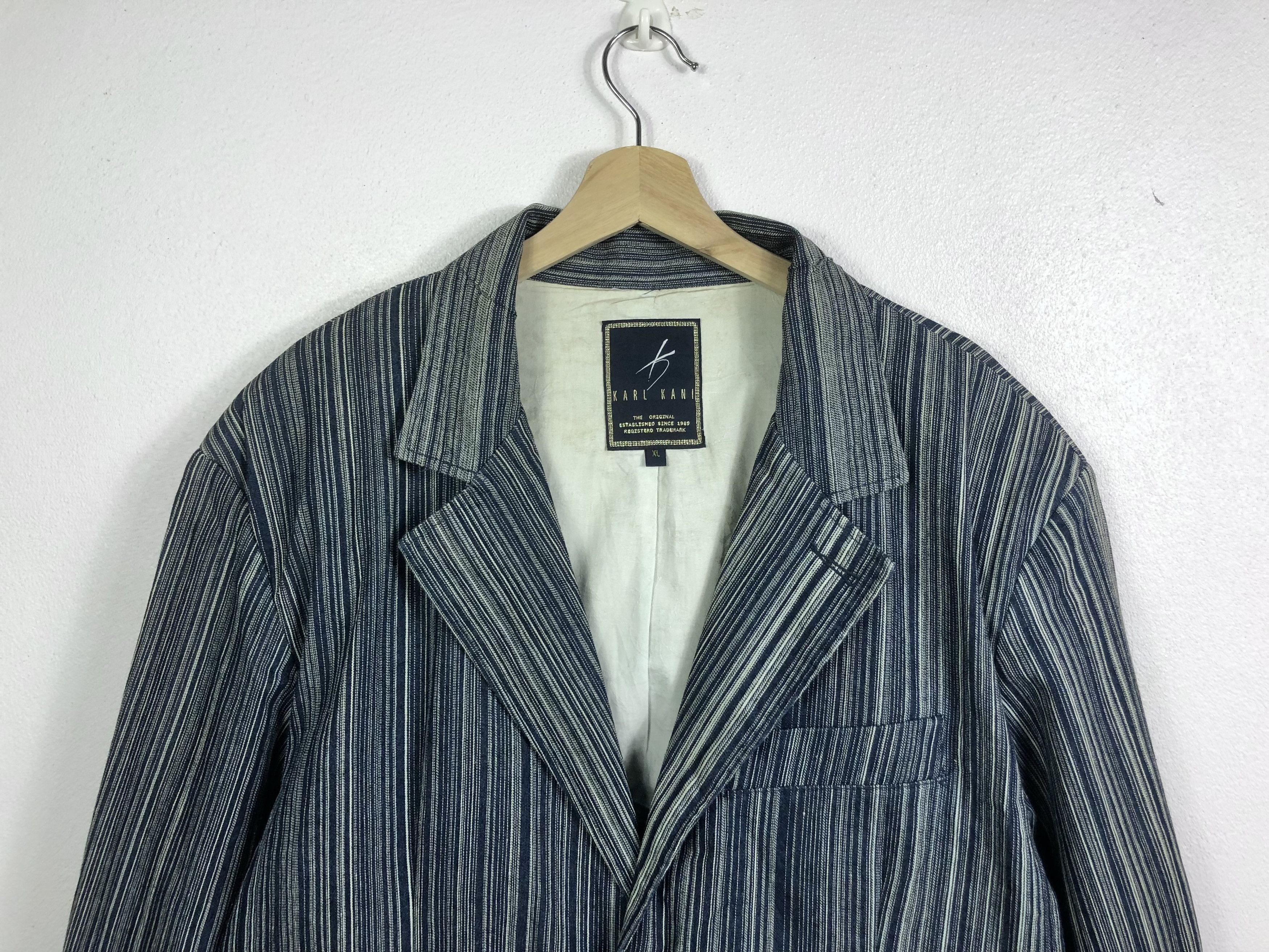 Karl Kani Rare Vintage Karl Kani Jacket Nice Design Chambray Size US XL / EU 56 / 4 - 2 Thumbnail