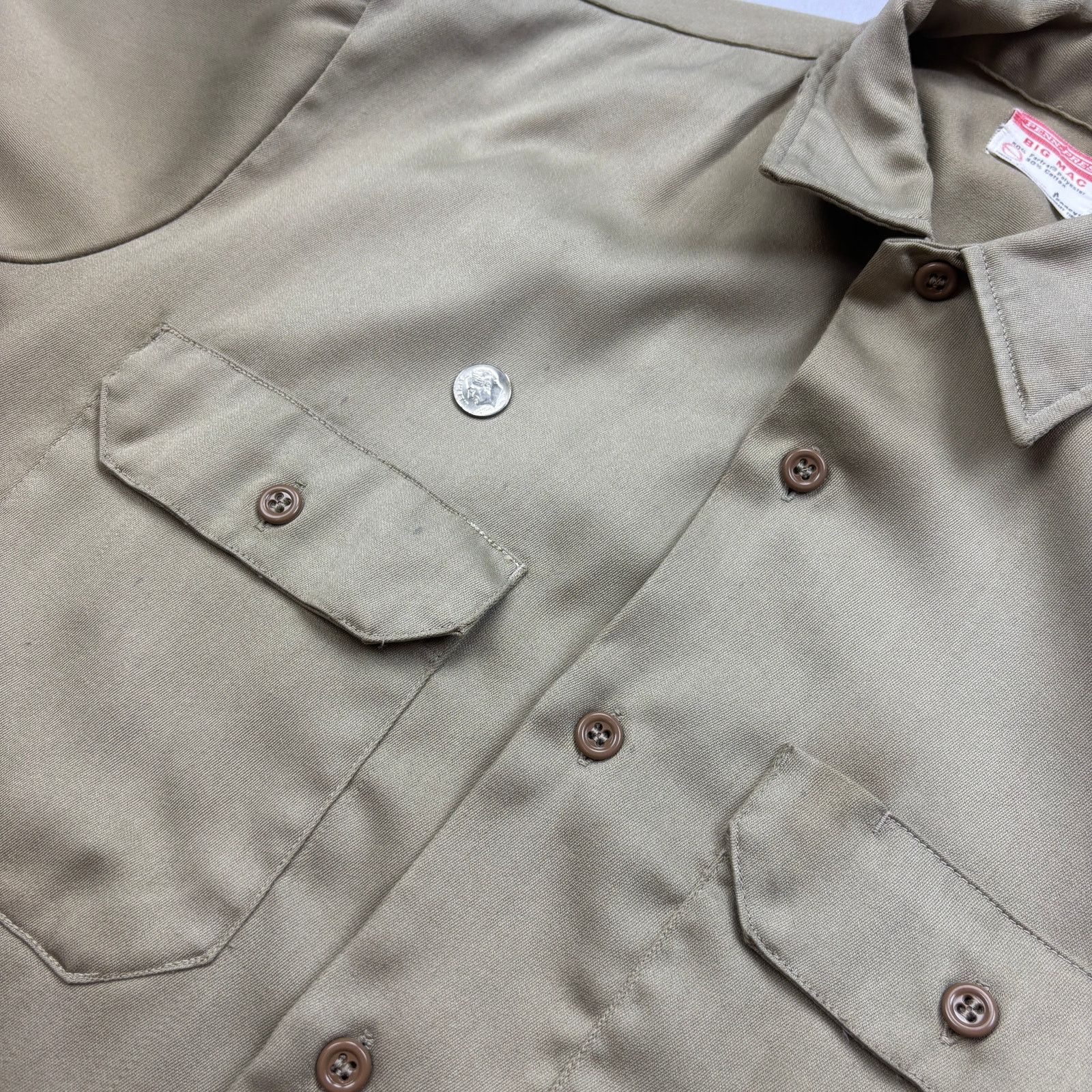 Vintage Vintage 70s Big Mac Penney's Penn Prest Work Shirt Men's M Size US M / EU 48-50 / 2 - 12 Thumbnail
