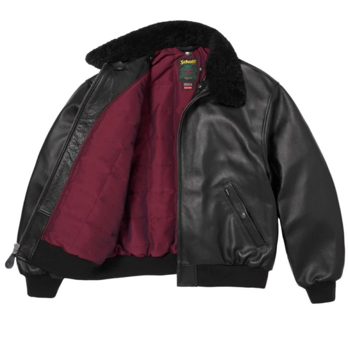 Supreme Supreme Schott Shearling Bomber Jacket (SS26) Black Size US L / EU 52-54 / 3 - 4 Thumbnail