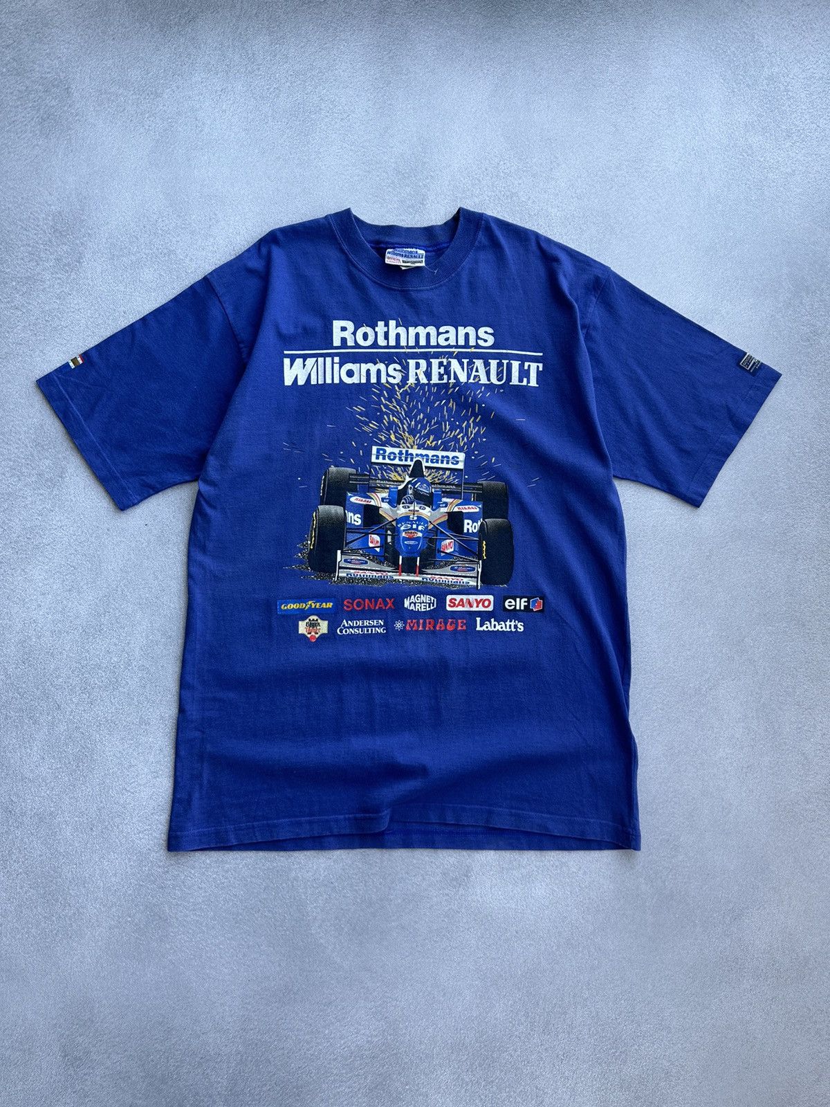 Formula 1 × Vintage Vintage Rothmans Williams Renault F1 Racing T-shirt Size US L / EU 52-54 / 3 - 1 Thumbnail