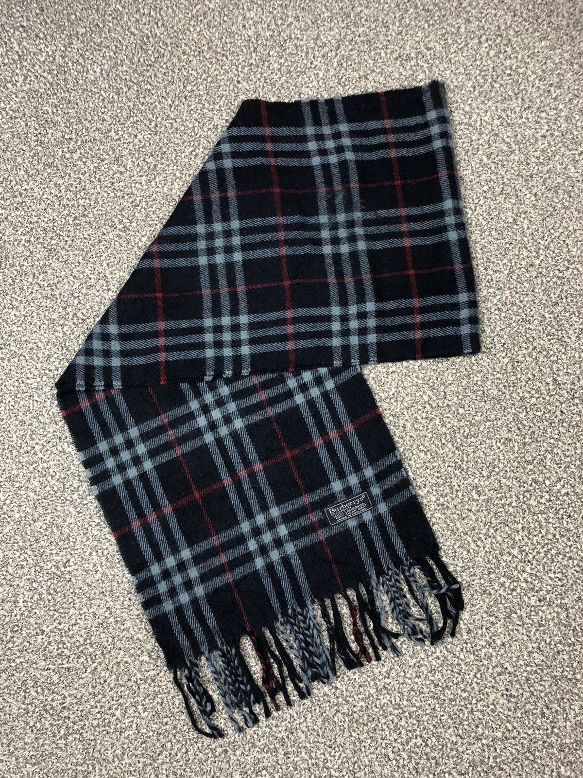 Burberry × Vintage Vintage Burberrys Scarf / Muffler / Neckwear Lambswool Size ONE SIZE - 5 Thumbnail