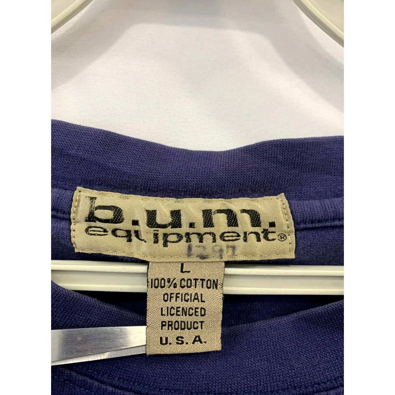 Vintage VINTAGE B.U.M. Equipment T-Shirt Mens L Blue Oversized 90s Graphic Tee USA Made Mens Size US L / EU 52-54 / 3 - 3 Thumbnail