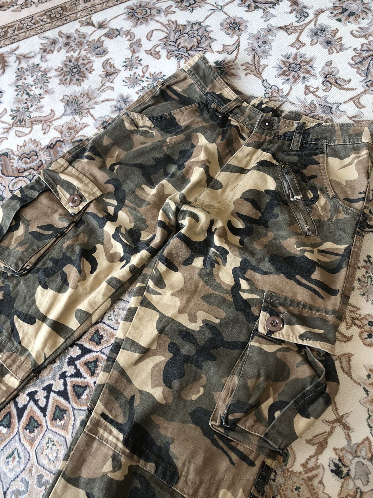 Japanese Brand CAMO TACTICAL CARGO PANTS Size US 28 / EU 44 - 3 Thumbnail