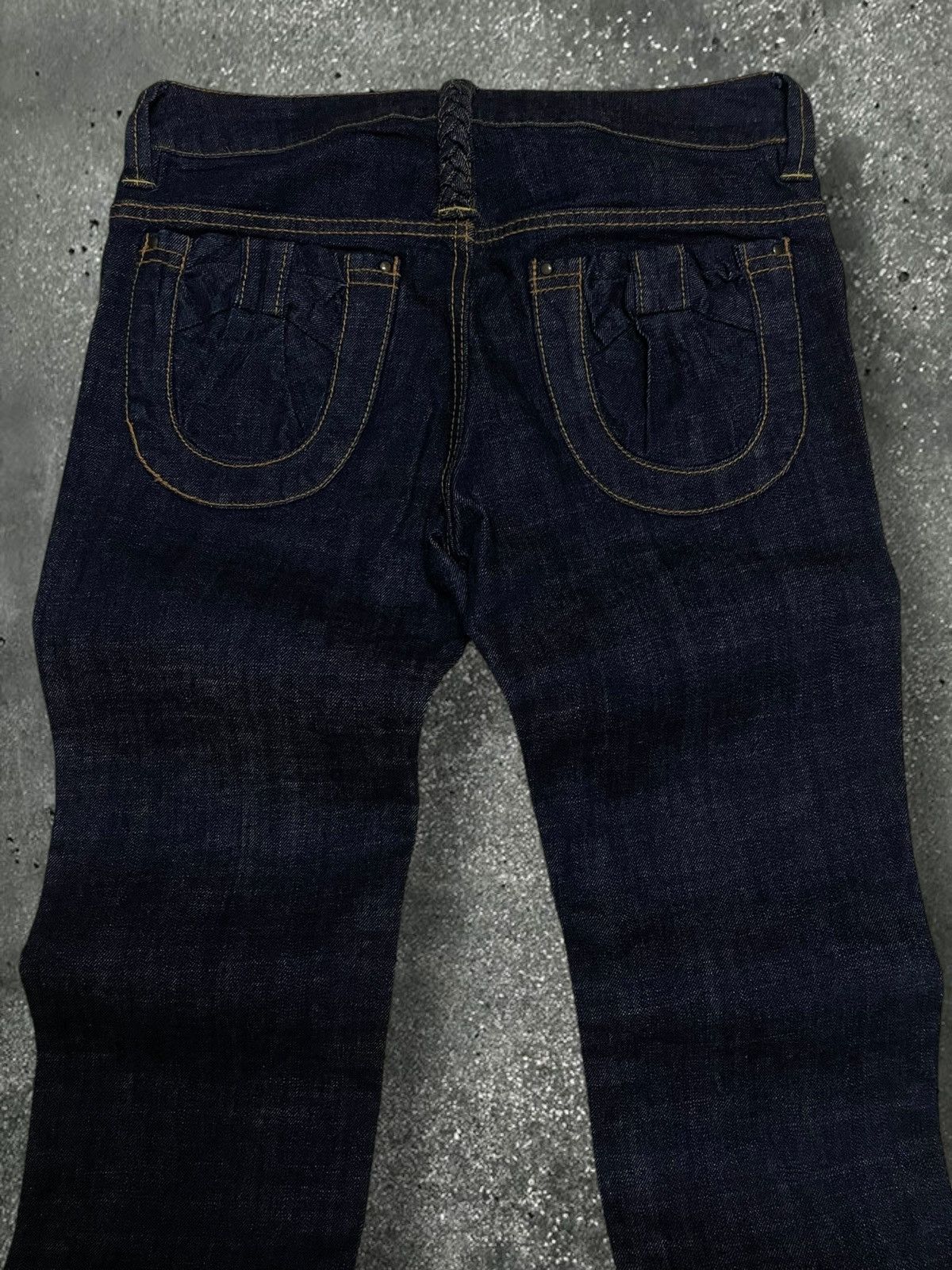Japanese Brand Vintage Japan Designer Rare Super Hakka Artistic Art Denim Size US 29 - 10 Thumbnail