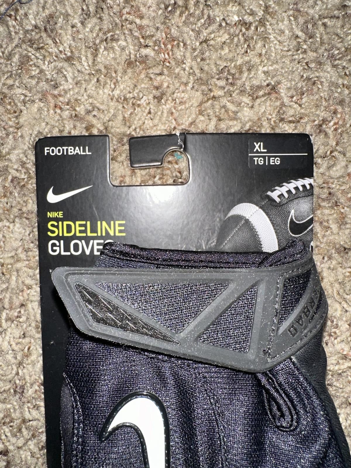 Nike Nike Sideline Football Black/White Glove Size ONE SIZE - 5 Thumbnail