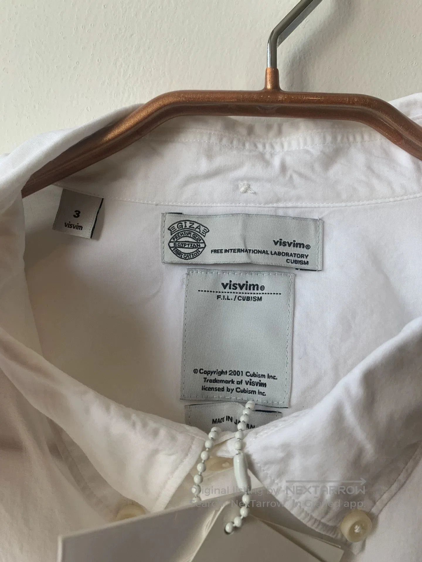 Visvim visvim Lightning Sleeve White Shirt. Size US M / EU 48-50 / 2 - 4 Thumbnail