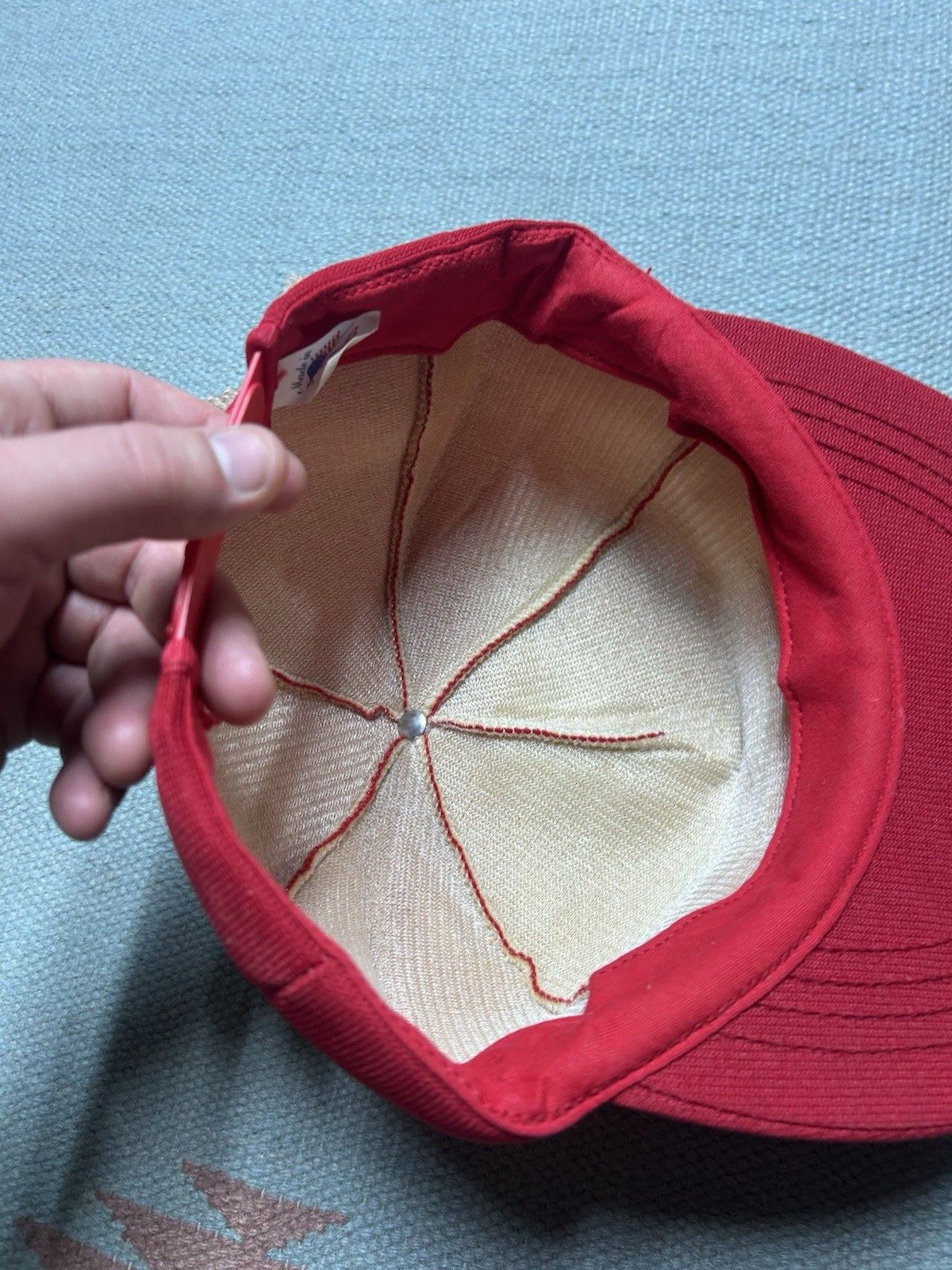 Vintage 80s SnapBack hat Premarc concrete construction USA full foam Size ONE SIZE - 7 Thumbnail