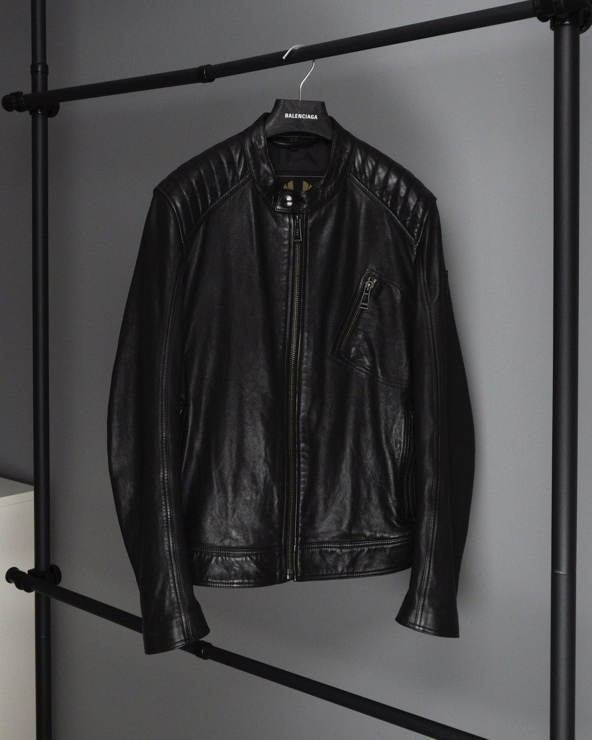 Belstaff Belstaff racer v black lamb leather jacket | Grailed