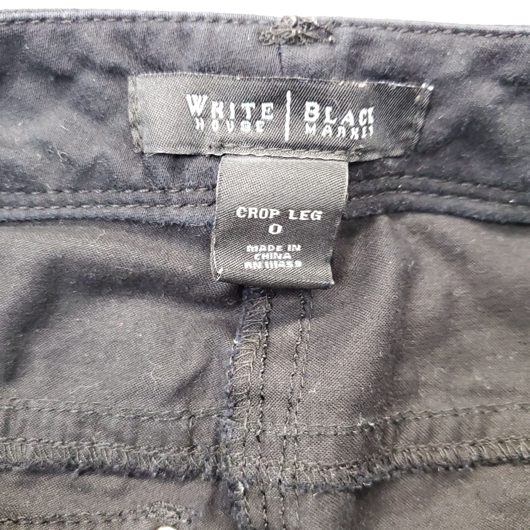 White House Black Market White House Black Market Pants Womens 0 Black Cotton Cargo Utility Flat Front Inseam 23" Regular Size 0 Mens? Size 25" / US 0 / IT 36 - 7 Thumbnail