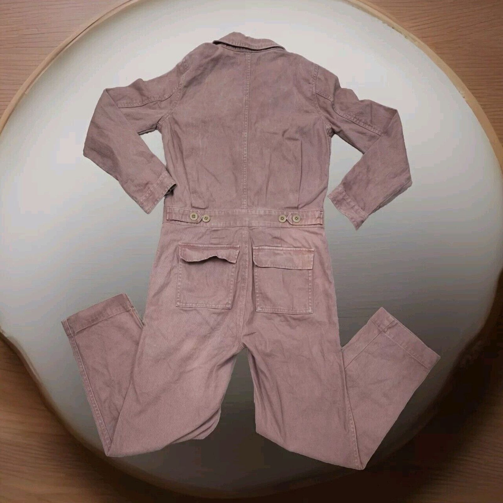 Madewell Madewell Jumpsuit Signature Dried Rosebud Workwear XXS Size 25" / US 0 / IT 36 - 10 Thumbnail