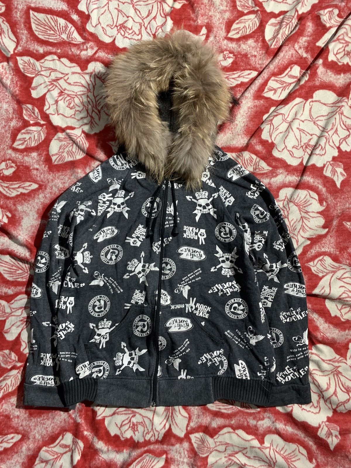 If Six Was Nine × Japanese Brand × Le Grande Bleu (L.G.B.) Japanese~ pf 205 skull zipper hoodie fur if six LGB style Size US M / EU 48-50 / 2 - 1 Thumbnail