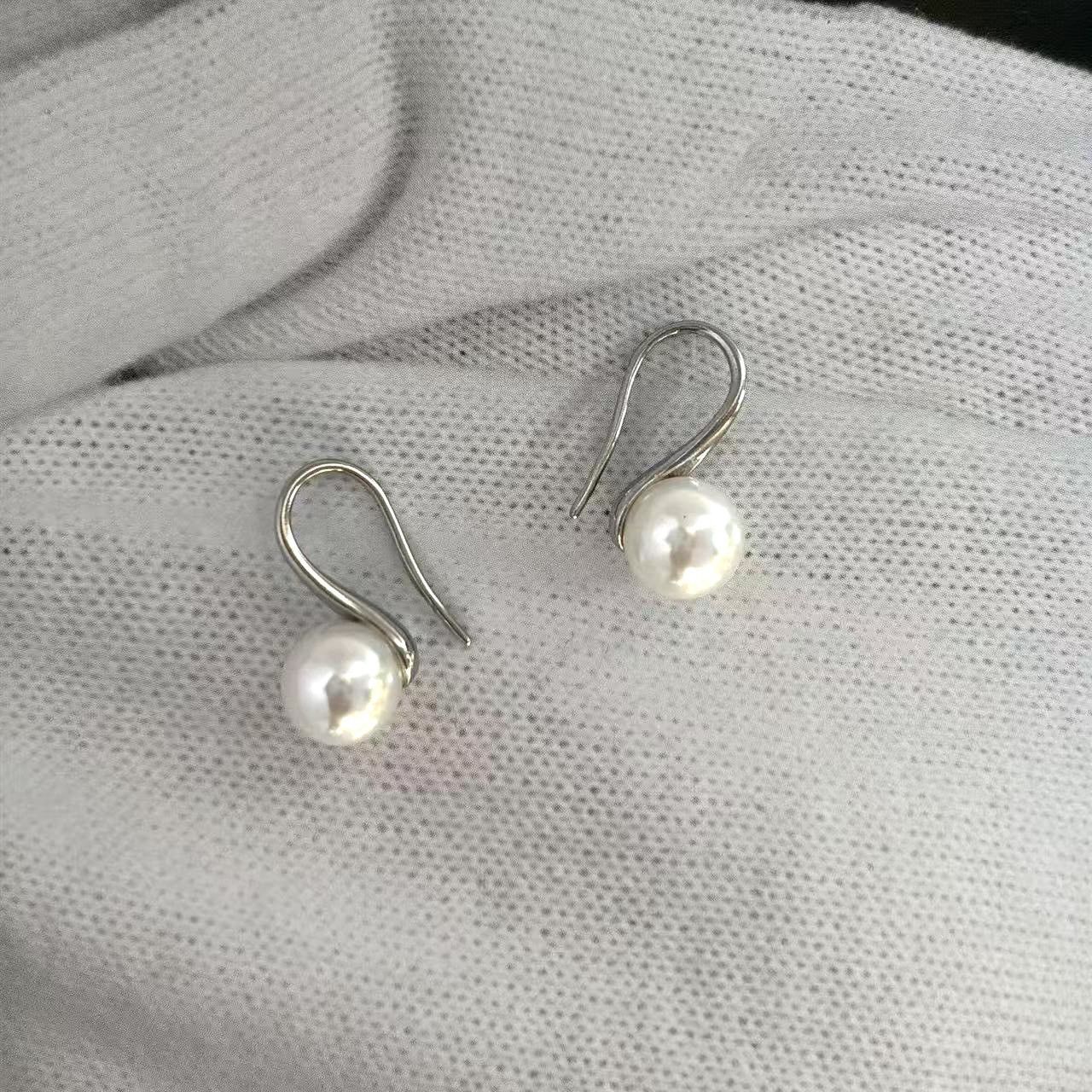 Other 8mm White Pearl Dangle Drop Earrings for Women Size ONE SIZE - 4 Thumbnail