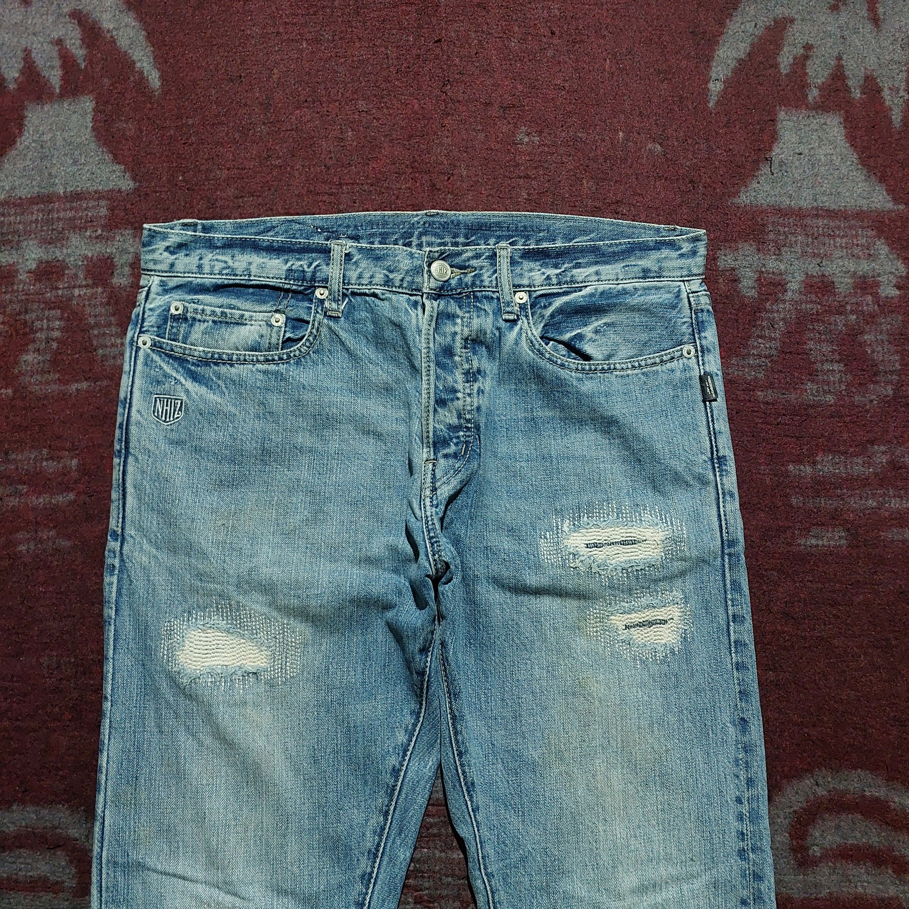 Neighborhood Vintage Izzue plus Neighborhood Distressed blue denim Size US 32 / EU 48 - 2 Thumbnail