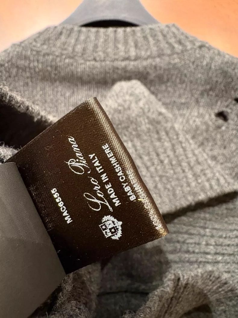 Loro Piana LORO PIANA Long round neck sweater Size M / US 6-8 / IT 42-44 - 9 Thumbnail