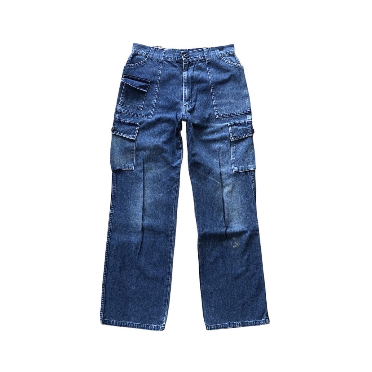 Spurton brand cargo multipocket denim straight leg
