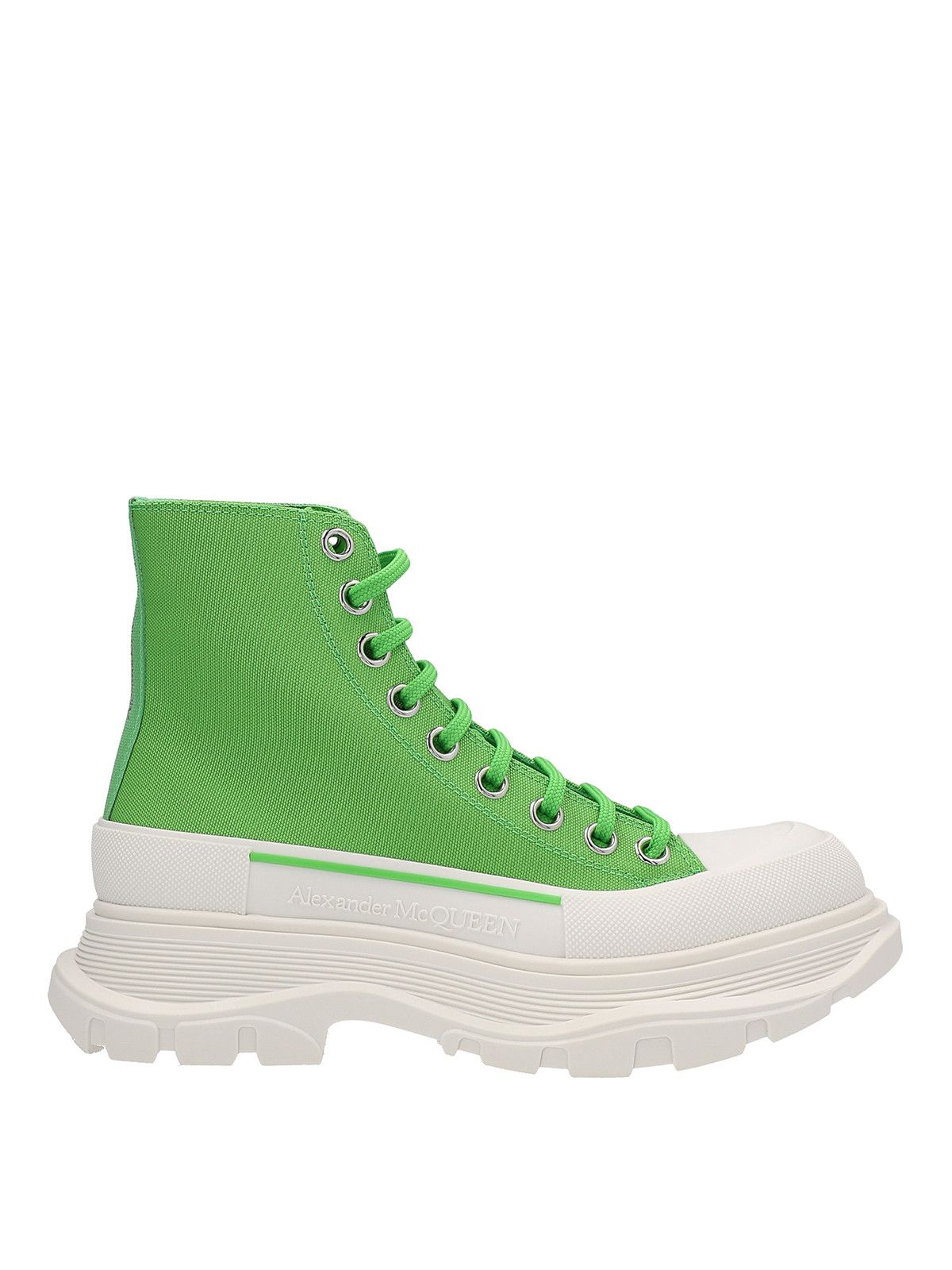 o1y0225 Hi-Top Sneakers in Green & White