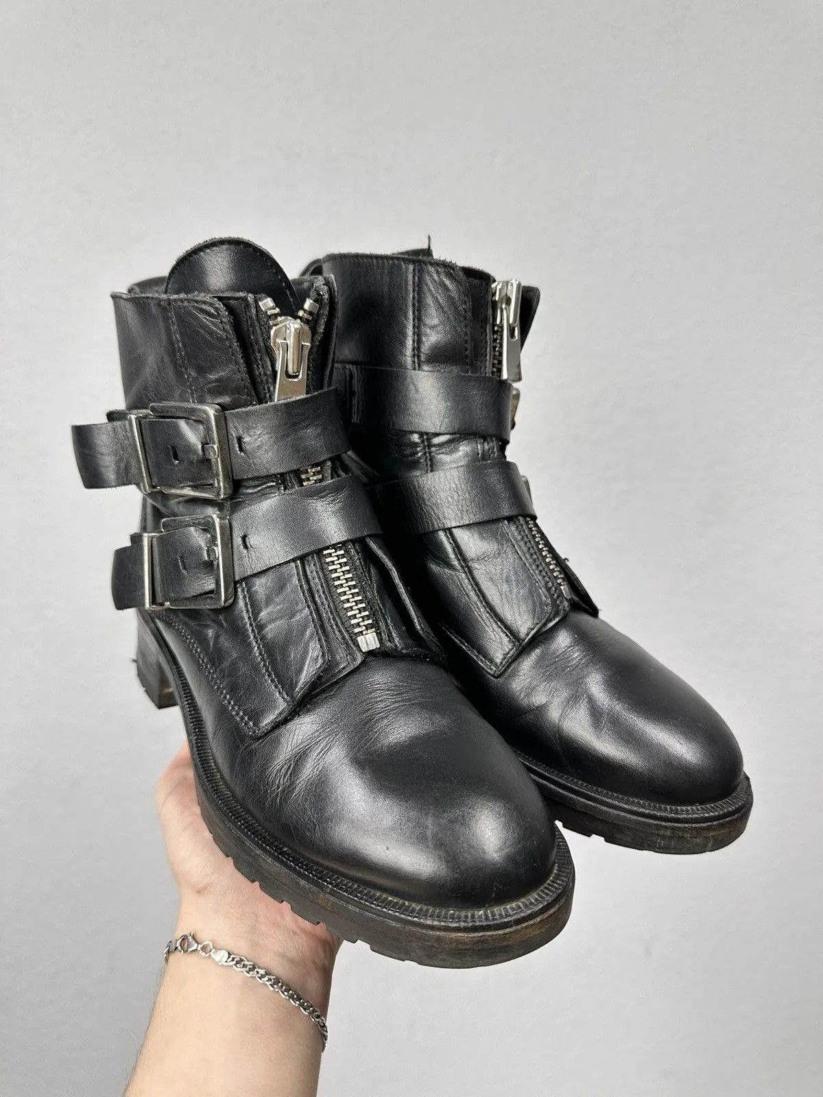 A.S.98 Metal Zip A.S. 98 Leather Boots Vintage High Streetwear Size US 8 / IT 38 - 2 Thumbnail