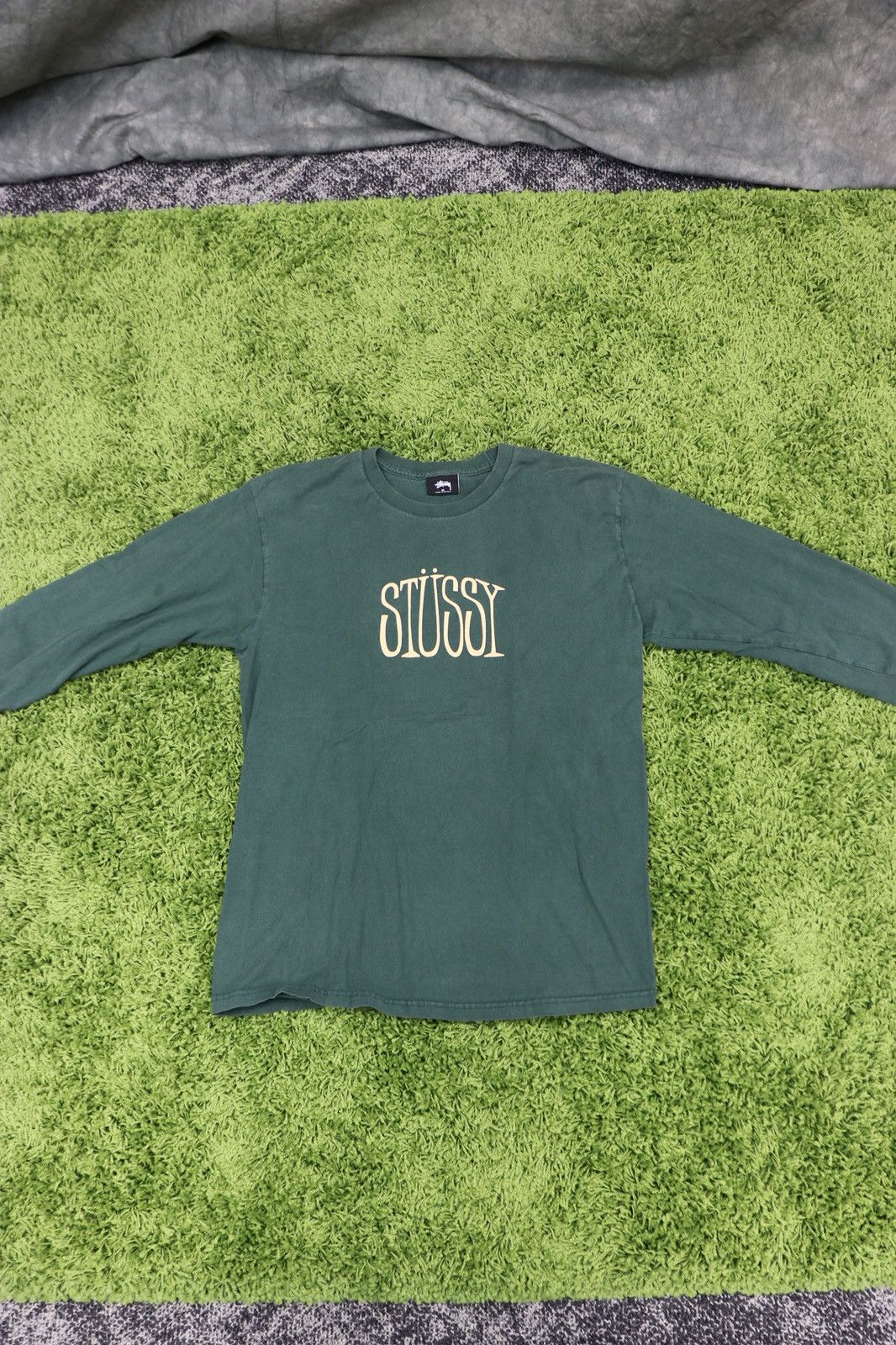 Stussy Vintage Stussy Green Long Sleeve T-Shirt Size US M / EU 48-50 / 2 - 1 Thumbnail