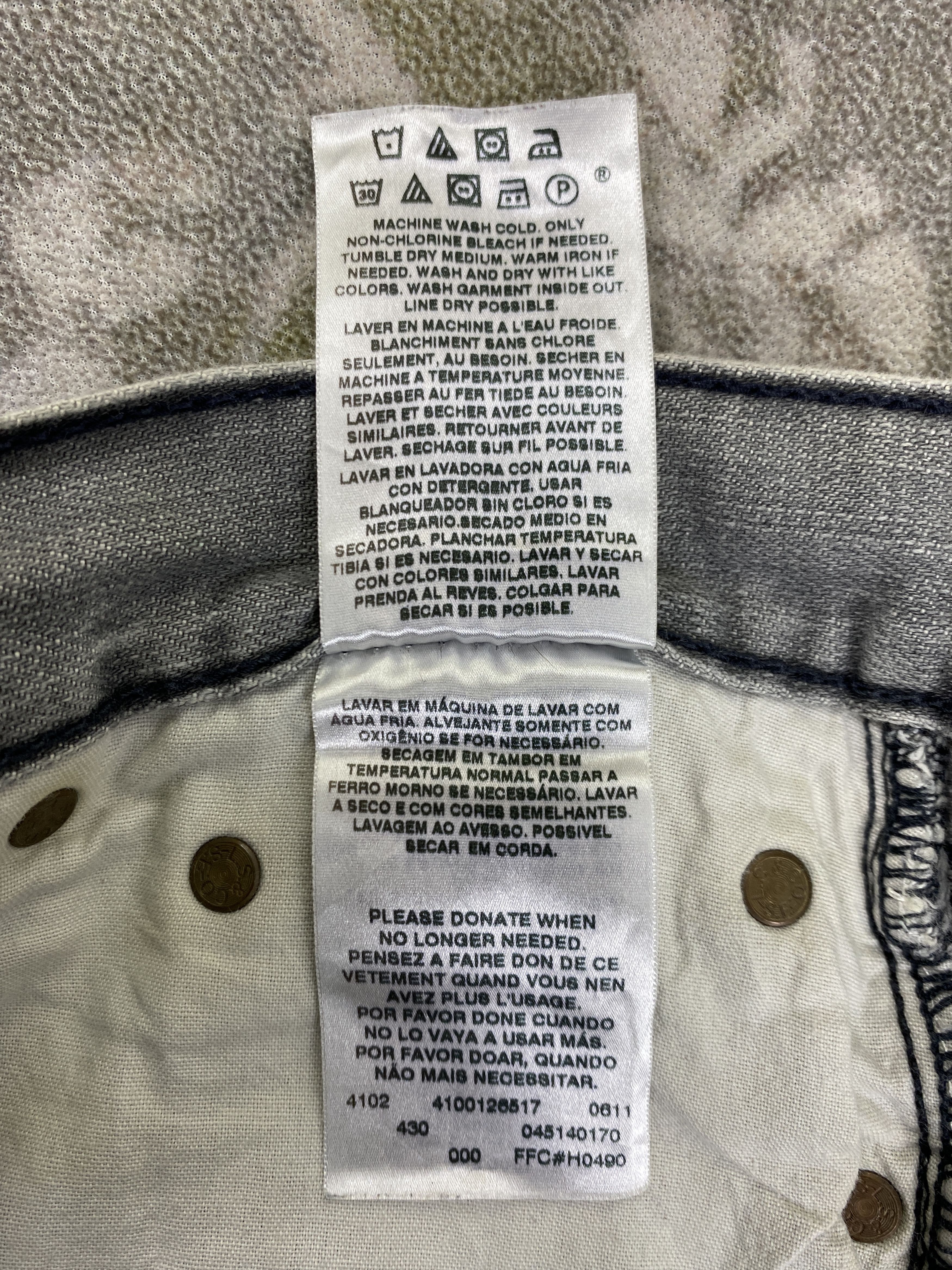 Levi's Grey Levi's 514 Jeans 29x29 Denim -JN2126 Size US 29 - 10 Thumbnail