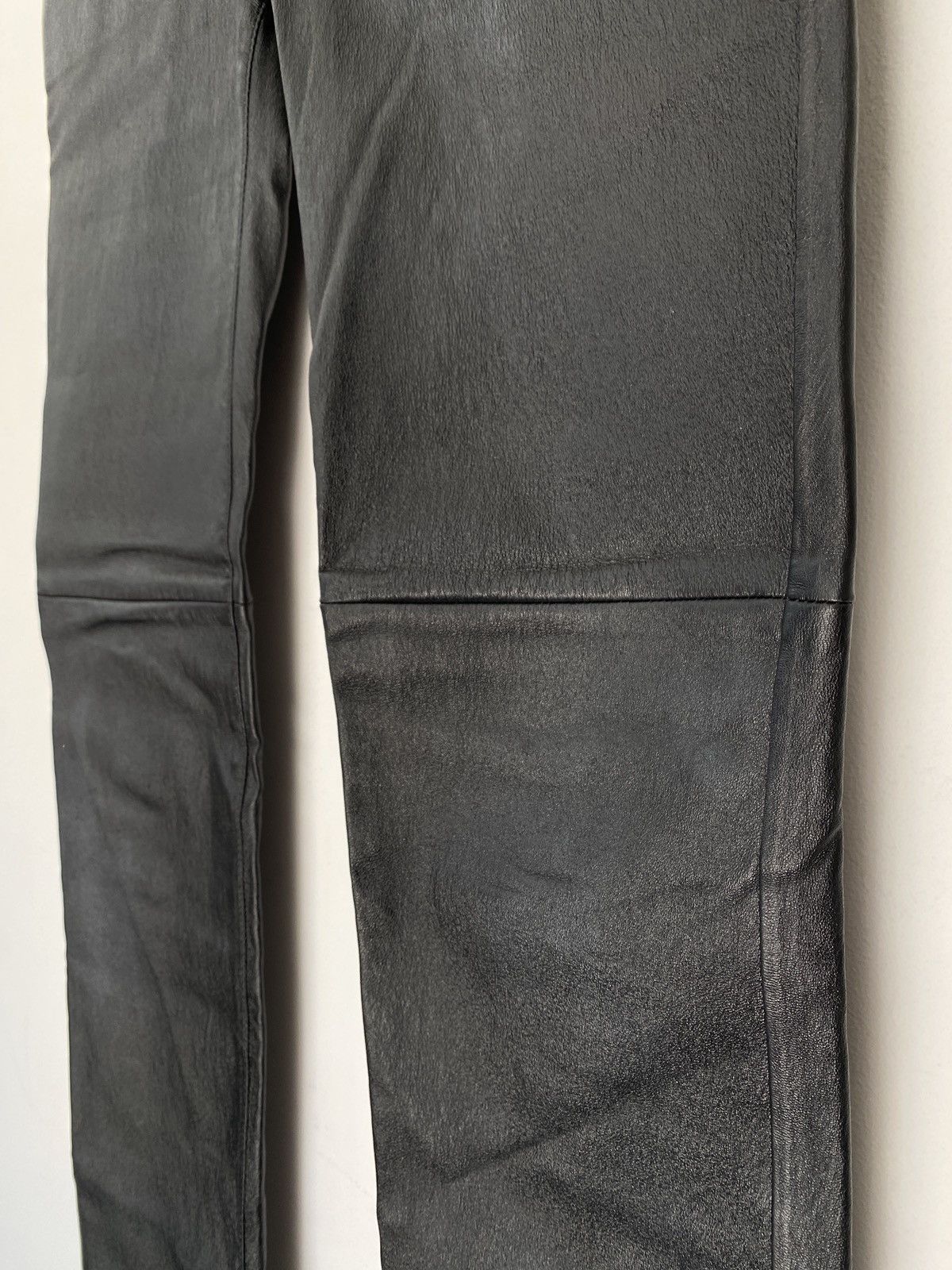 Saint Laurent Paris Saint Laurent Paris Skinny Lambskin Leather Trousers 50 Size US 34 / EU 50 - 5 Thumbnail