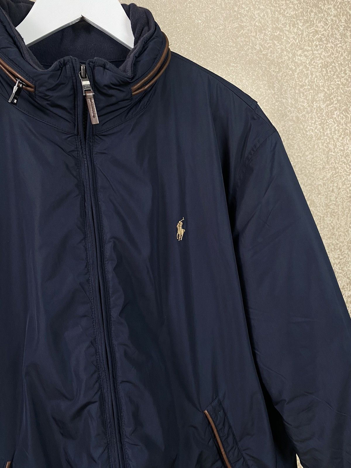 Vintage 90s Polo Ralph Lauren Jacket With Concealed Hood Size US L / EU 52-54 / 3 - 3 Thumbnail