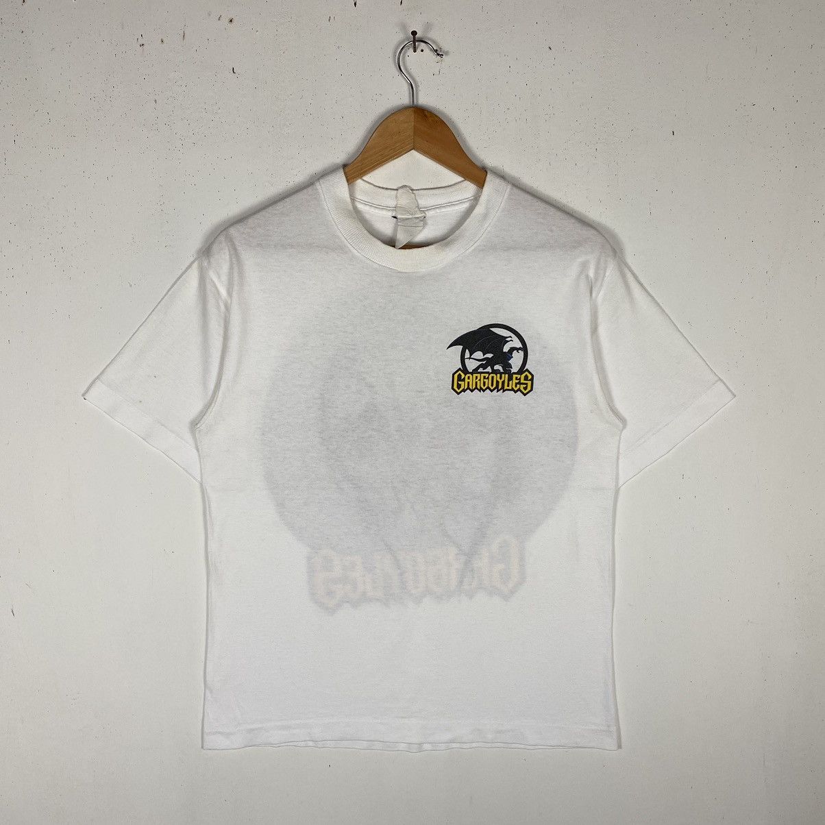 Disney × Vintage VINTAGE 90's GARGOYLES BROOKLYN CITY OF NEW YORK CARTOON TEE Size US L / EU 52-54 / 3 - 4 Thumbnail
