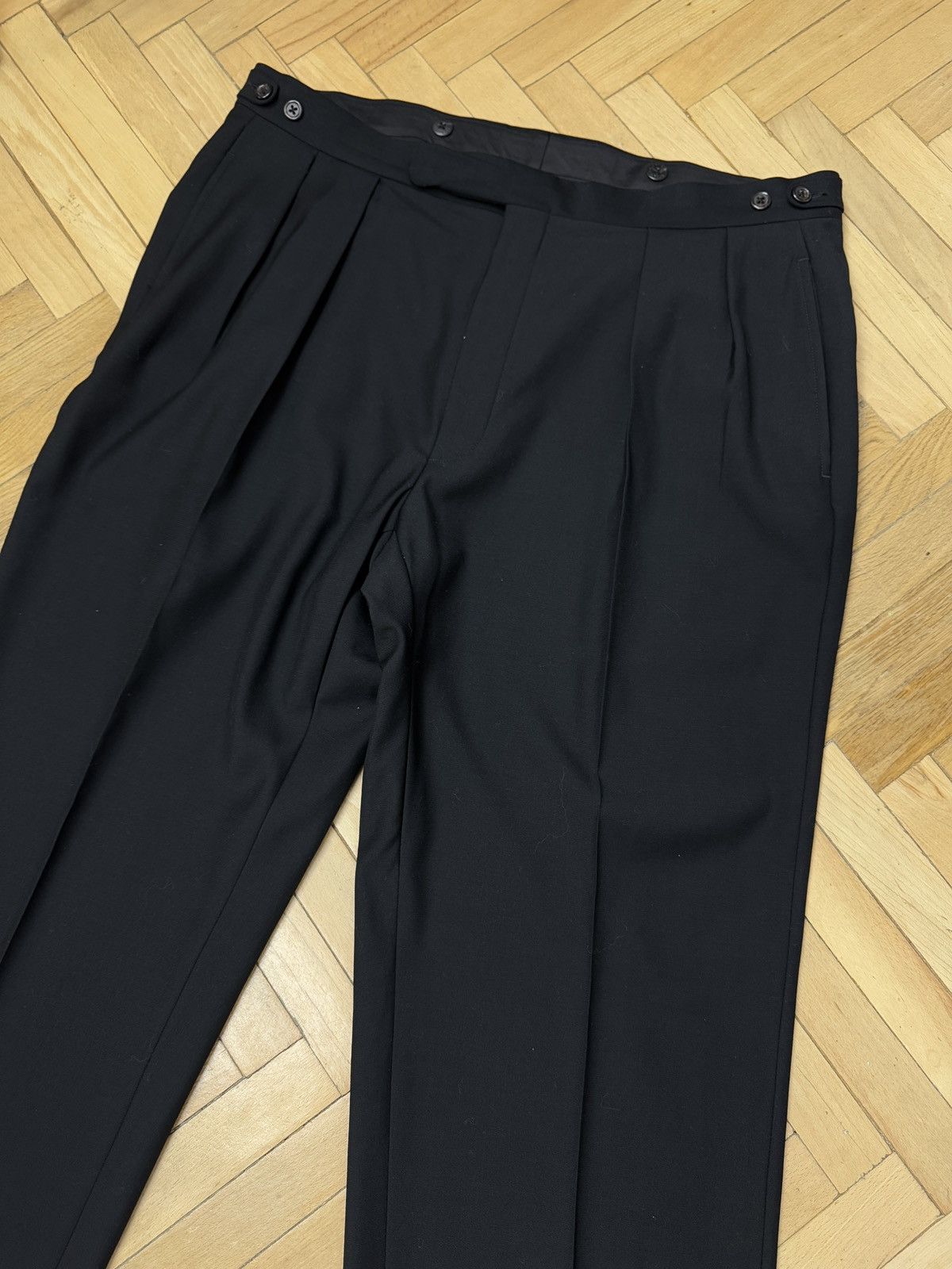 Polo Ralph Lauren Polo Ralph Lauren vintage black classic suit pants trousers Size 44R - 2 Thumbnail