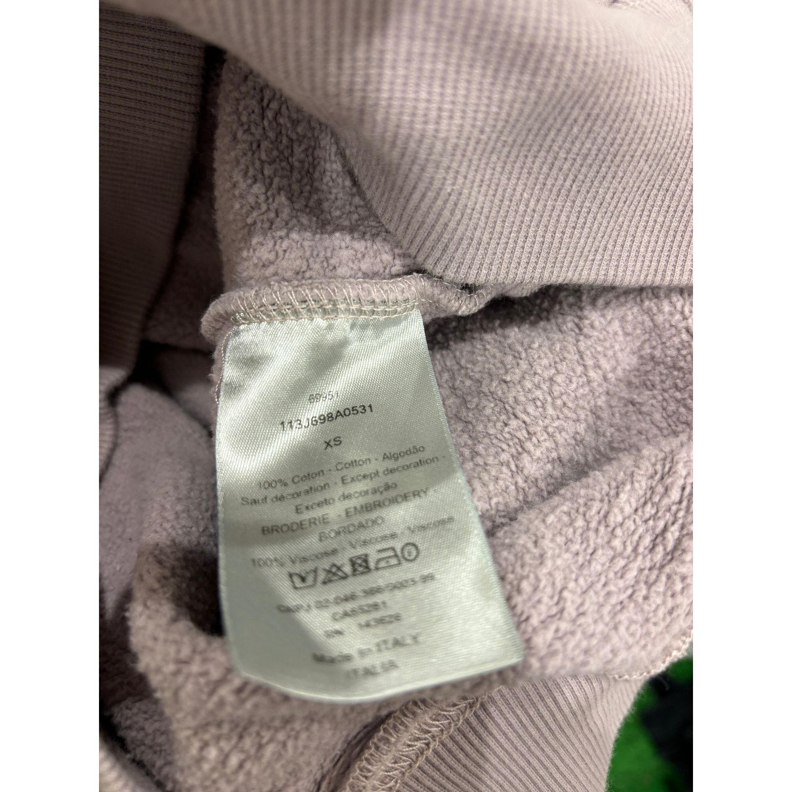 Dior Dior CD Hoodie Purple Used XS Size US XS / EU 42 / 0 - 3 Thumbnail