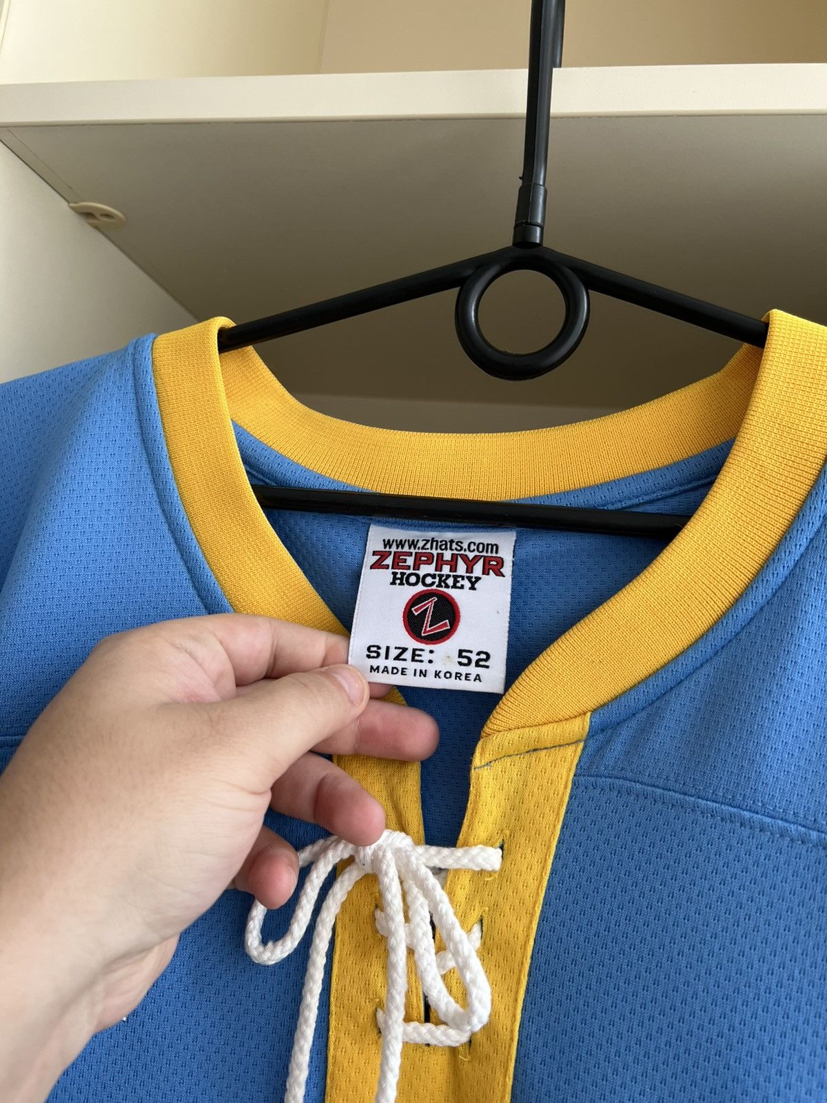 Vintage Vintage Zephyr Hockey Jersey Size 52 L/XL Size US XL / EU 56 / 4 - 9 Thumbnail