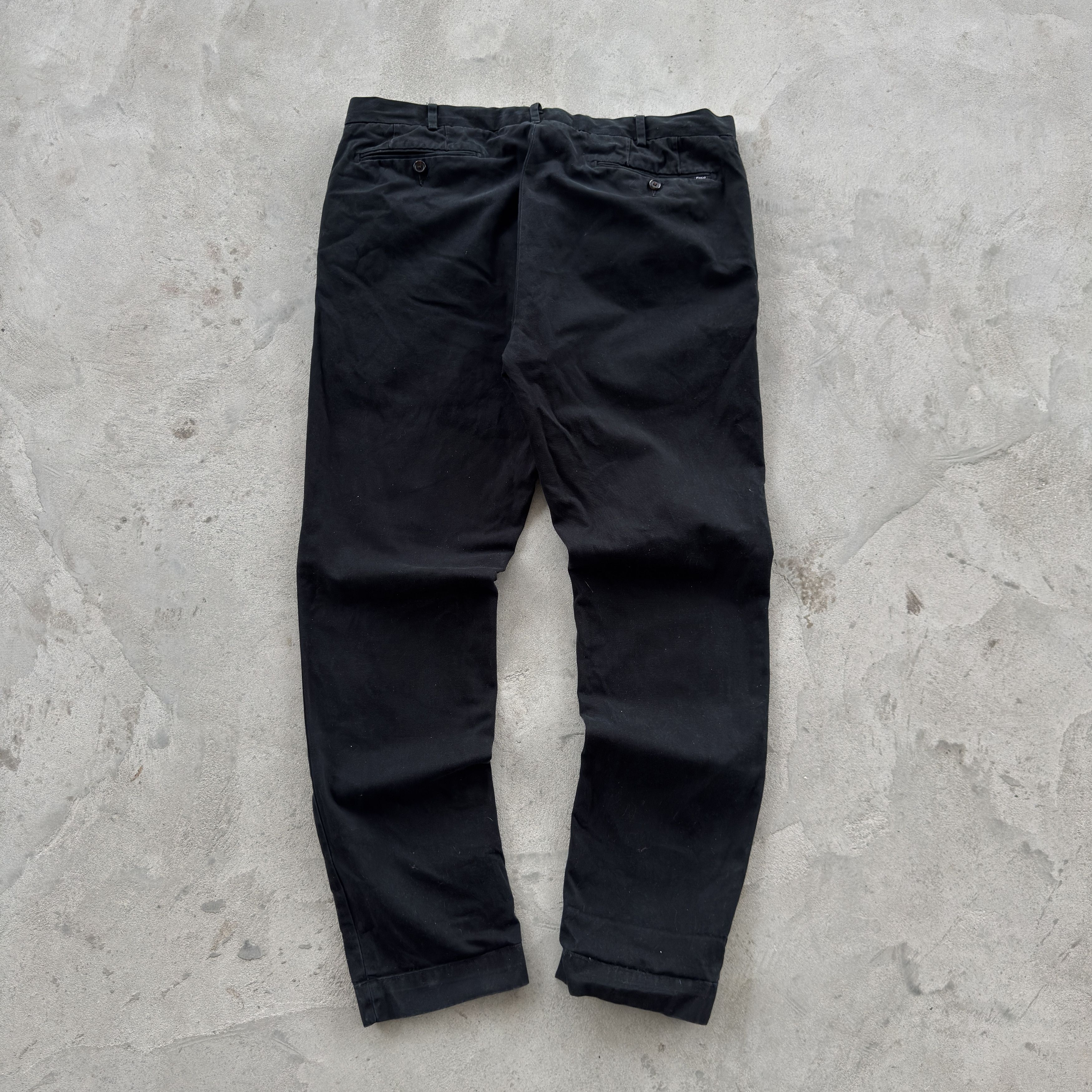 Polo Ralph Lauren Polo Ralph Lauren Black Cotton Chino Pants Men Trousers Size US 36 / EU 52 - 2 Thumbnail