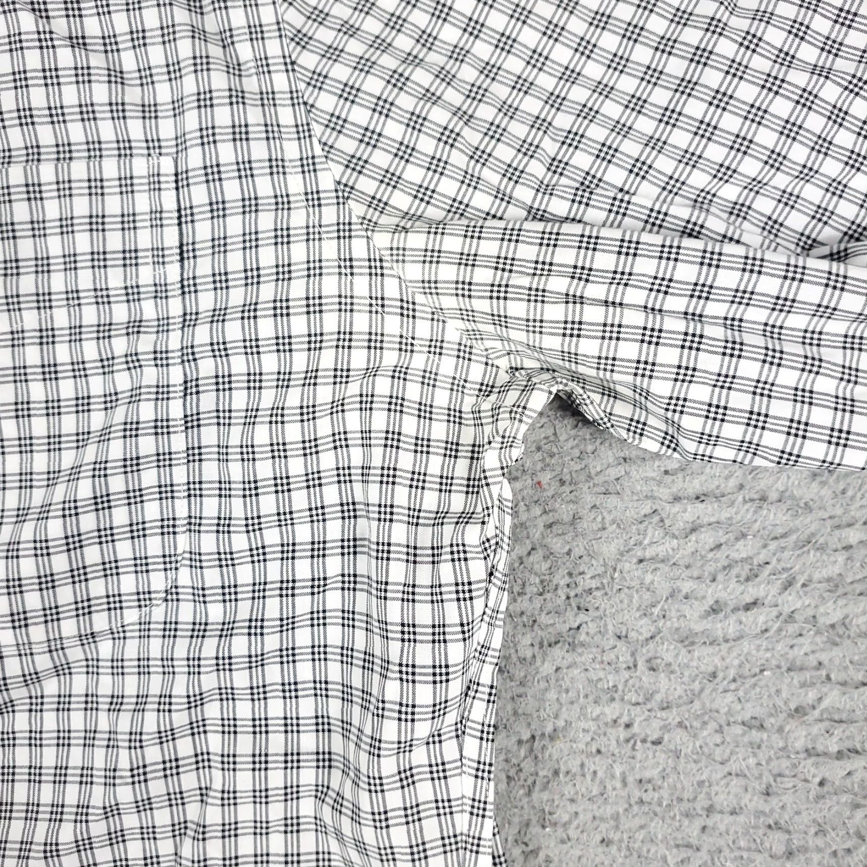 Ralph Lauren Ralph Lauren Shirt Mens 15.5 Gray White Plaid Dress Button Up Long Sleeve Size 42R - 4 Thumbnail