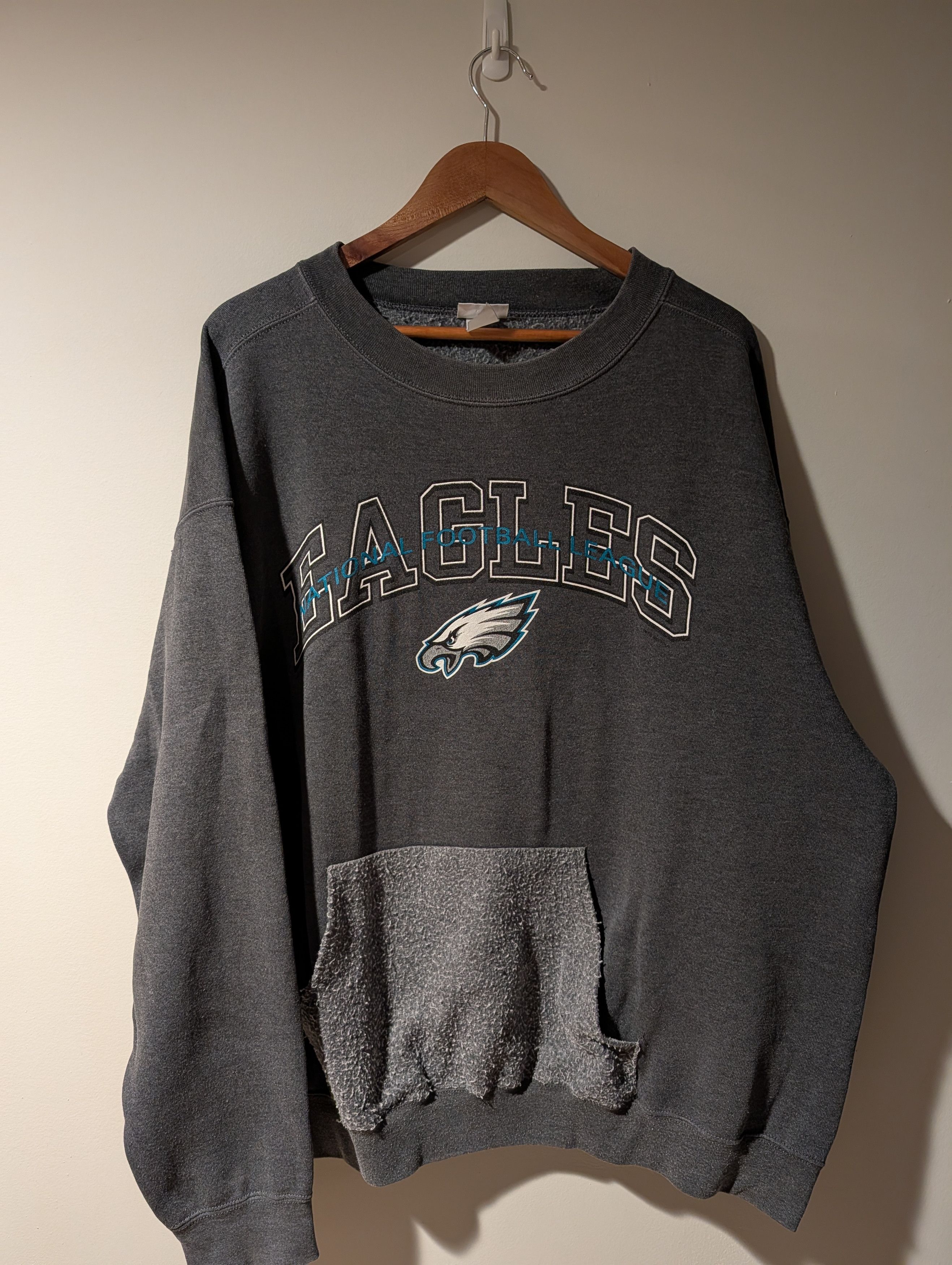 NFL Vintage 90s Philadelphia Eagles NFL Football Sweatshirt Size US XXL / EU 58 / 5 - 1 Thumbnail