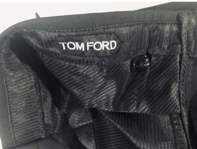 Tom Ford Tom Ford 🇨🇭 Black Wool Trouser Dress Slacks 46 New Unaltered Size 36R - 2 Thumbnail