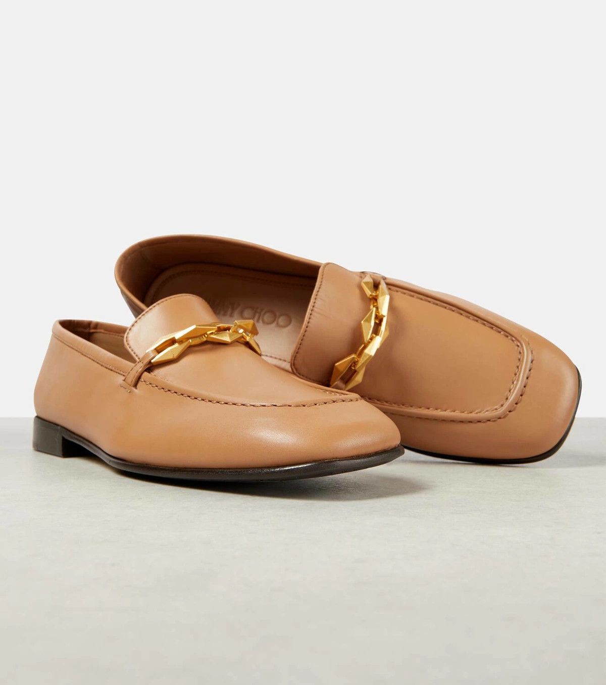 Jimmy Choo o1y0326 Loafers in Camel Size US 6 / IT 36 - 4 Thumbnail