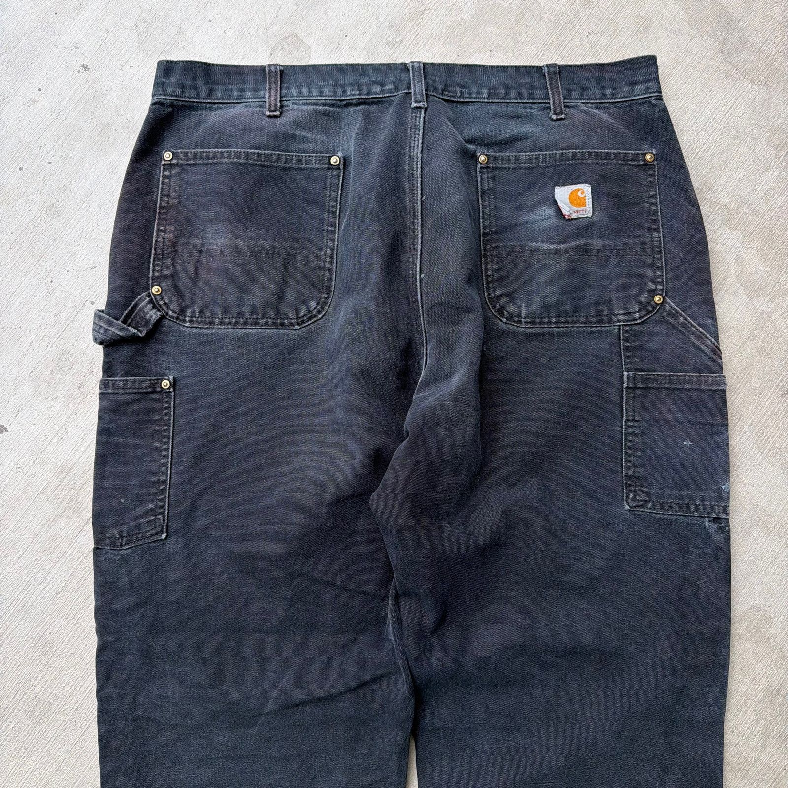 Carhartt × Vintage Vintage Y2K Carhartt black double knee work carpenter pants Size US 37 - 6 Thumbnail