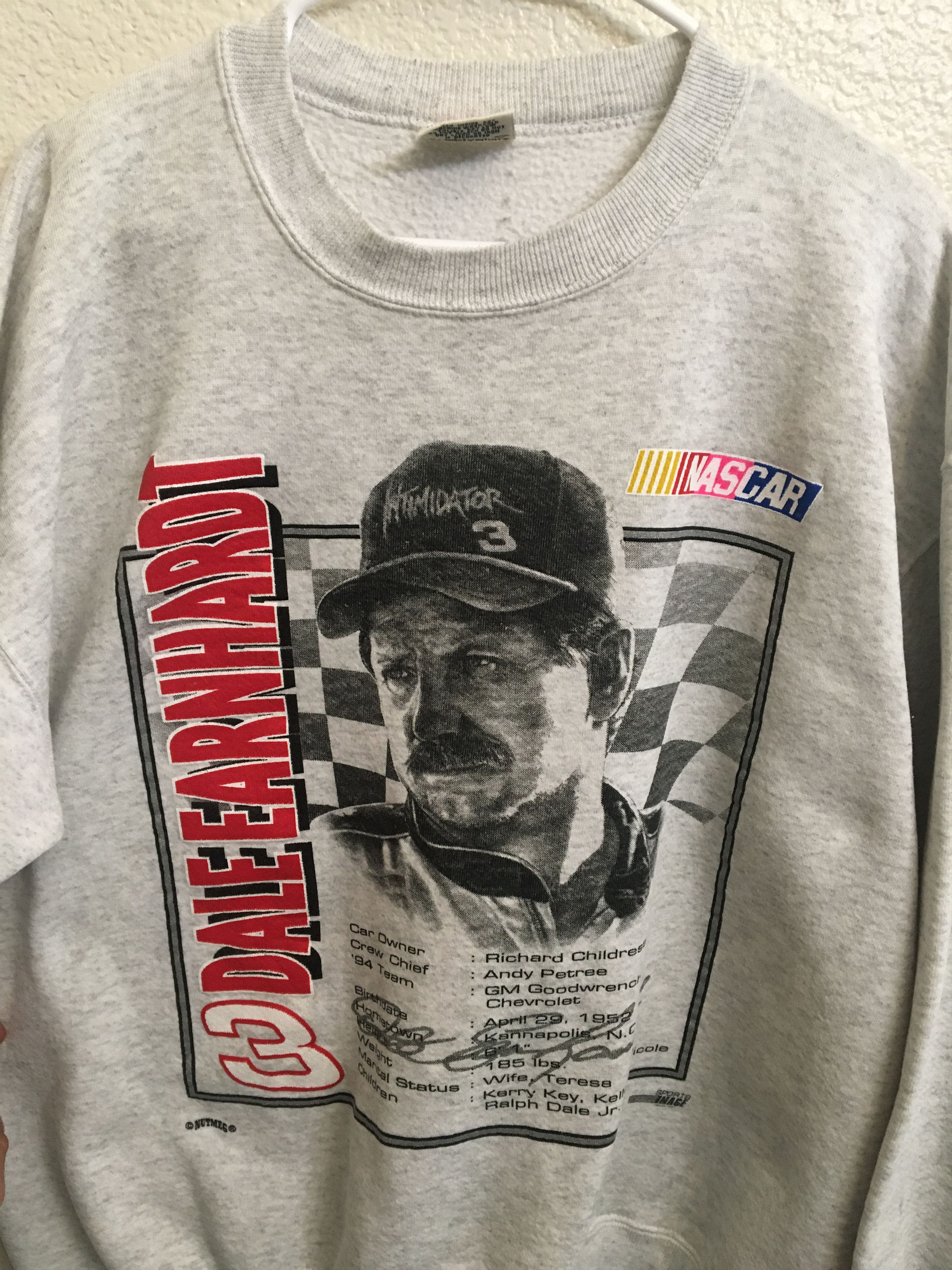 Nutmeg Vintage Nutmeg Dale Earnhardt Crewneck Sweater Size US XL / EU 56 / 4 - 2 Thumbnail